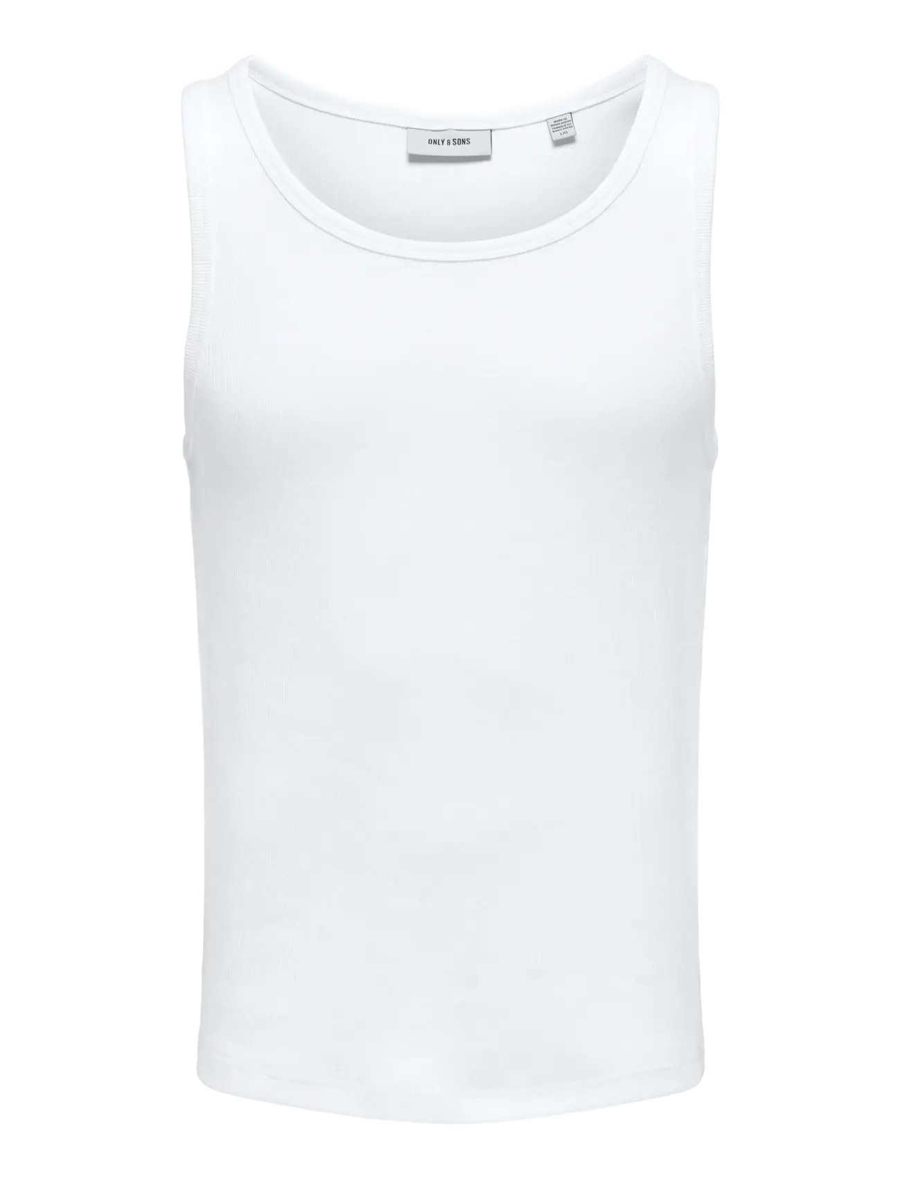 ONLY & SONS ONSTANNER REG SL TANK TOP NOOS - Tøj - BRIGHT WHITE / white