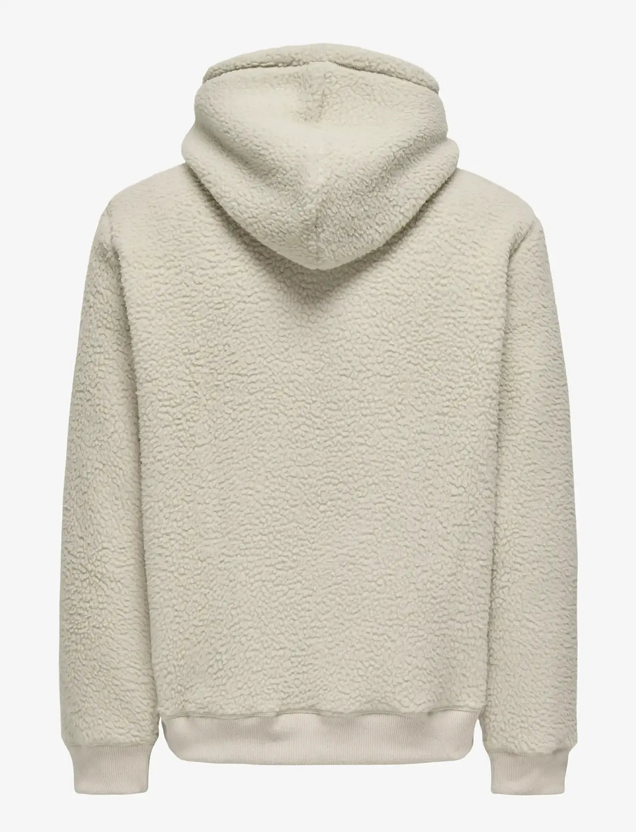 ONLY & SONS - ONSEMILIO REG TEDDY HOODIE SWEAT VD - hupparit - silver lining - 1