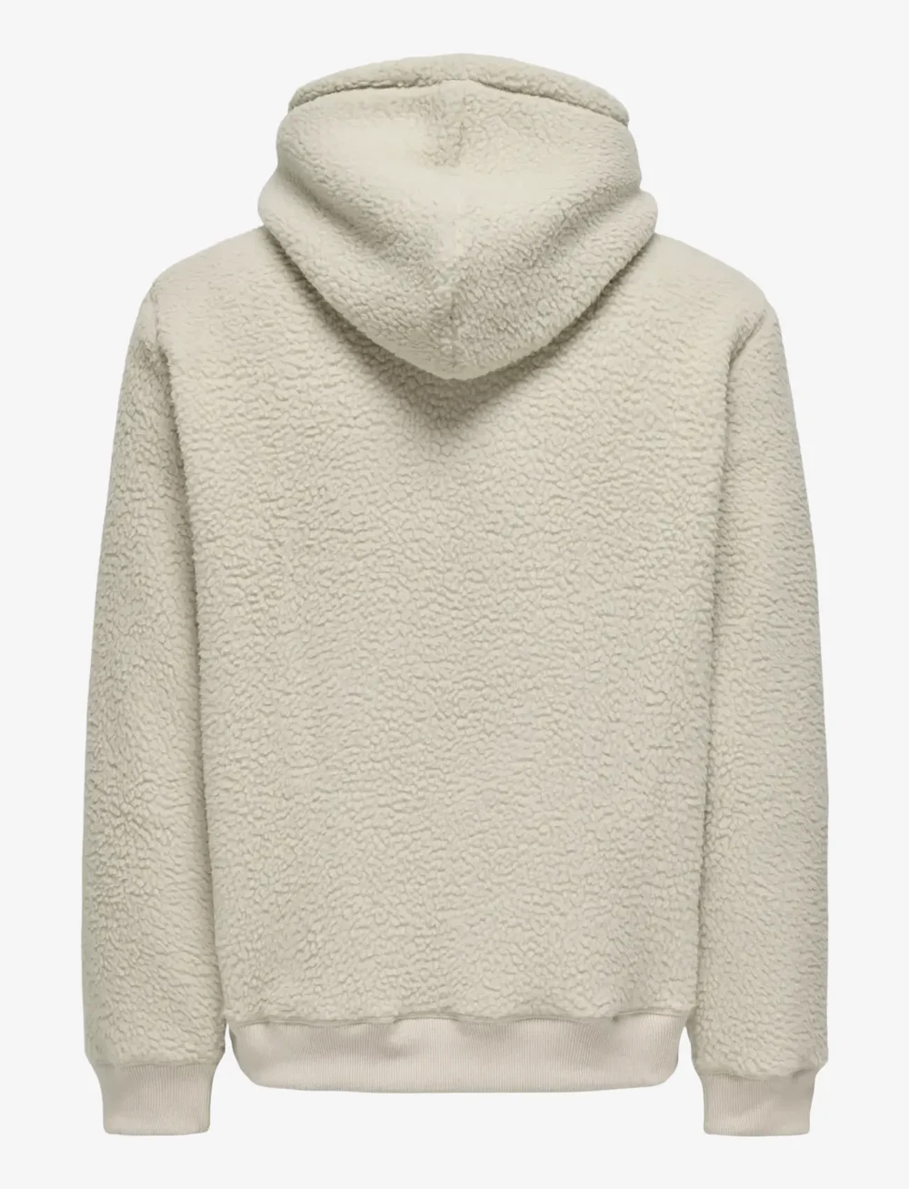 ONLY & SONS - ONSEMILIO REG TEDDY HOODIE SWEAT VD - hoodies - silver lining - 1