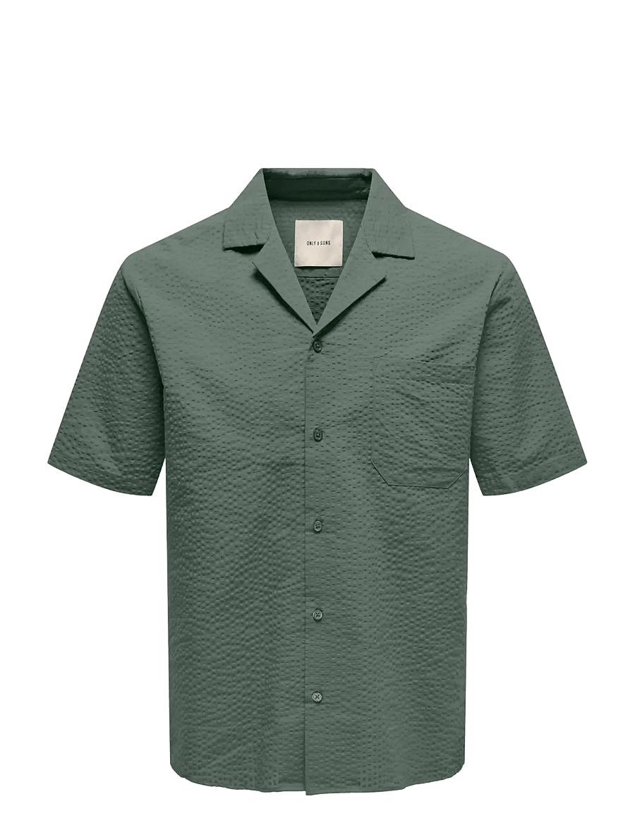 ONLY & SONS - ONSEYE RESORT SEERS 0009 SHIRT NOOS - triibulised särgid - castor gray - 1