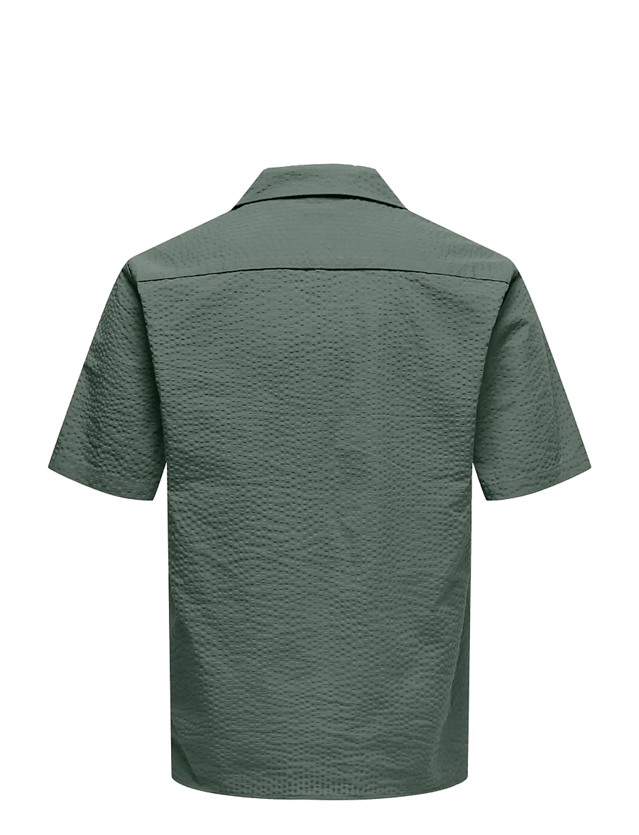 ONLY & SONS - ONSEYE RESORT SEERS 0009 SHIRT NOOS - triibulised särgid - castor gray - 2