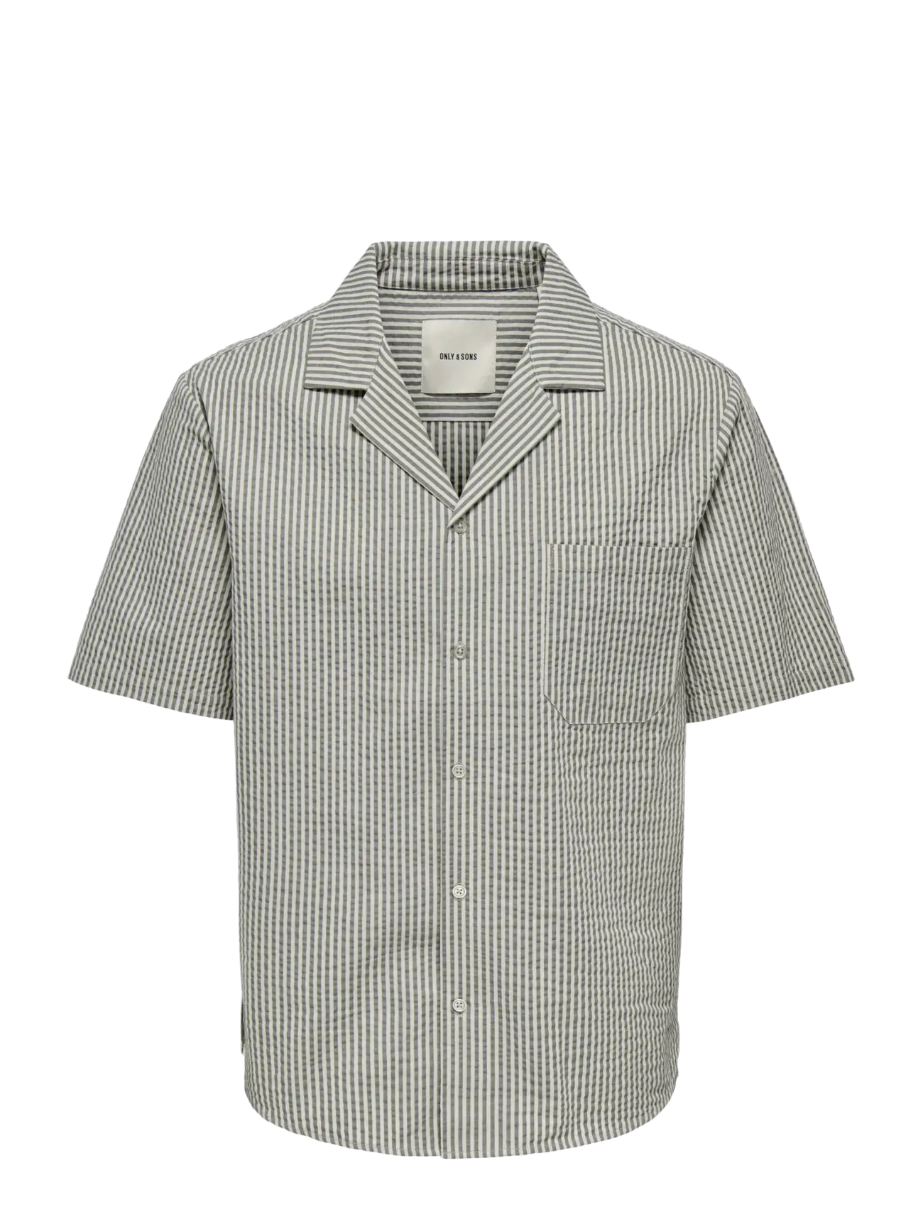 ONLY & SONS - ONSEYE RESORT SEERS 0009 SHIRT NOOS - triibulised särgid - castor gray - 0