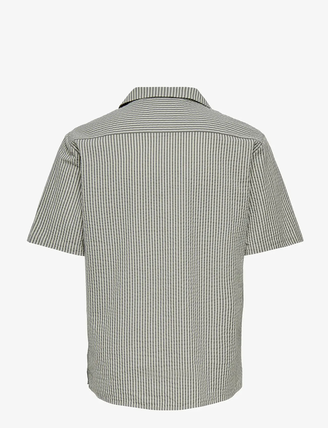 ONLY & SONS - ONSEYE RESORT SEERS 0009 SHIRT NOOS - triibulised särgid - castor gray - 1