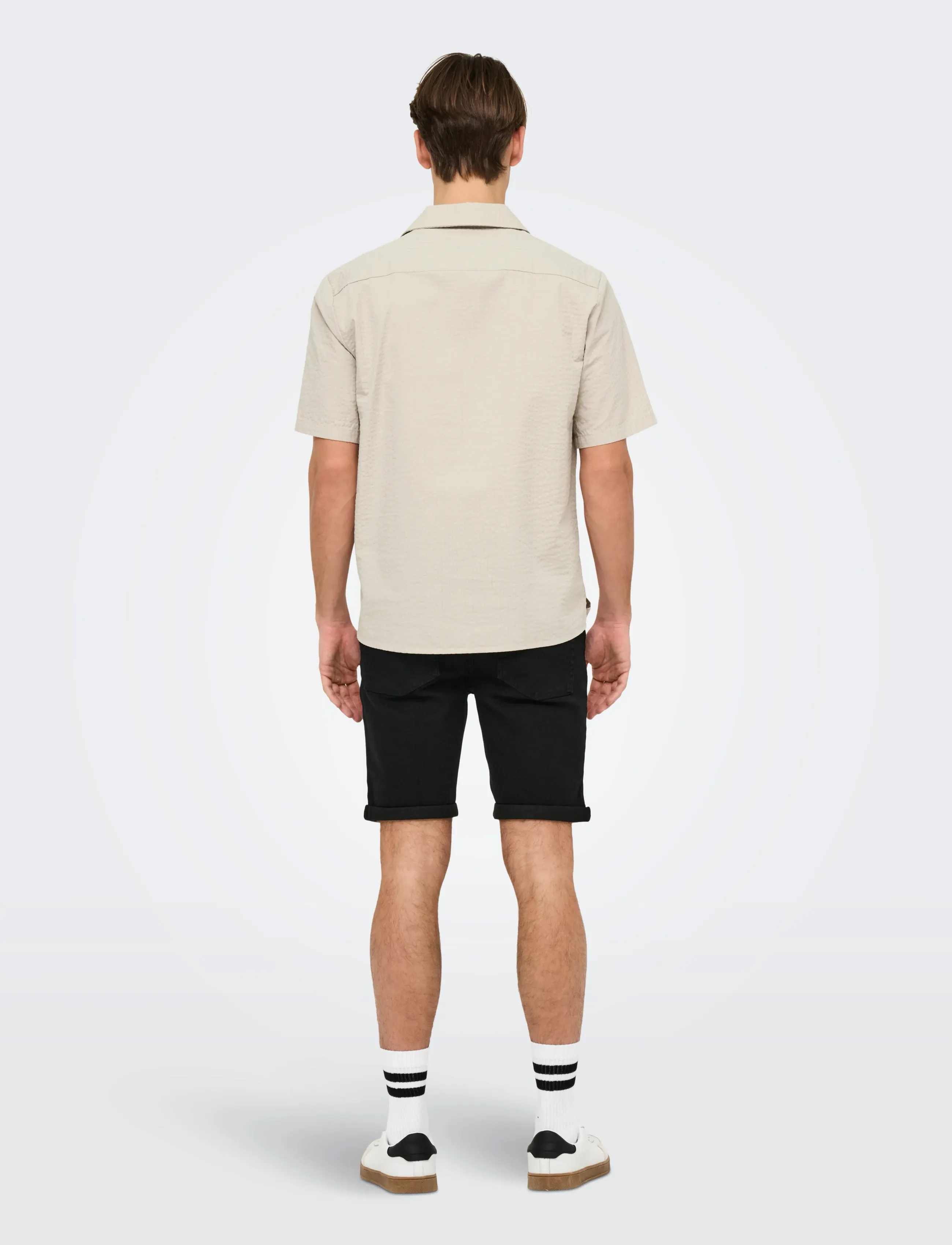 ONLY & SONS - ONSEYE RESORT SEERS 0009 SHIRT NOOS - gestreifte hemden - silver lining - 3