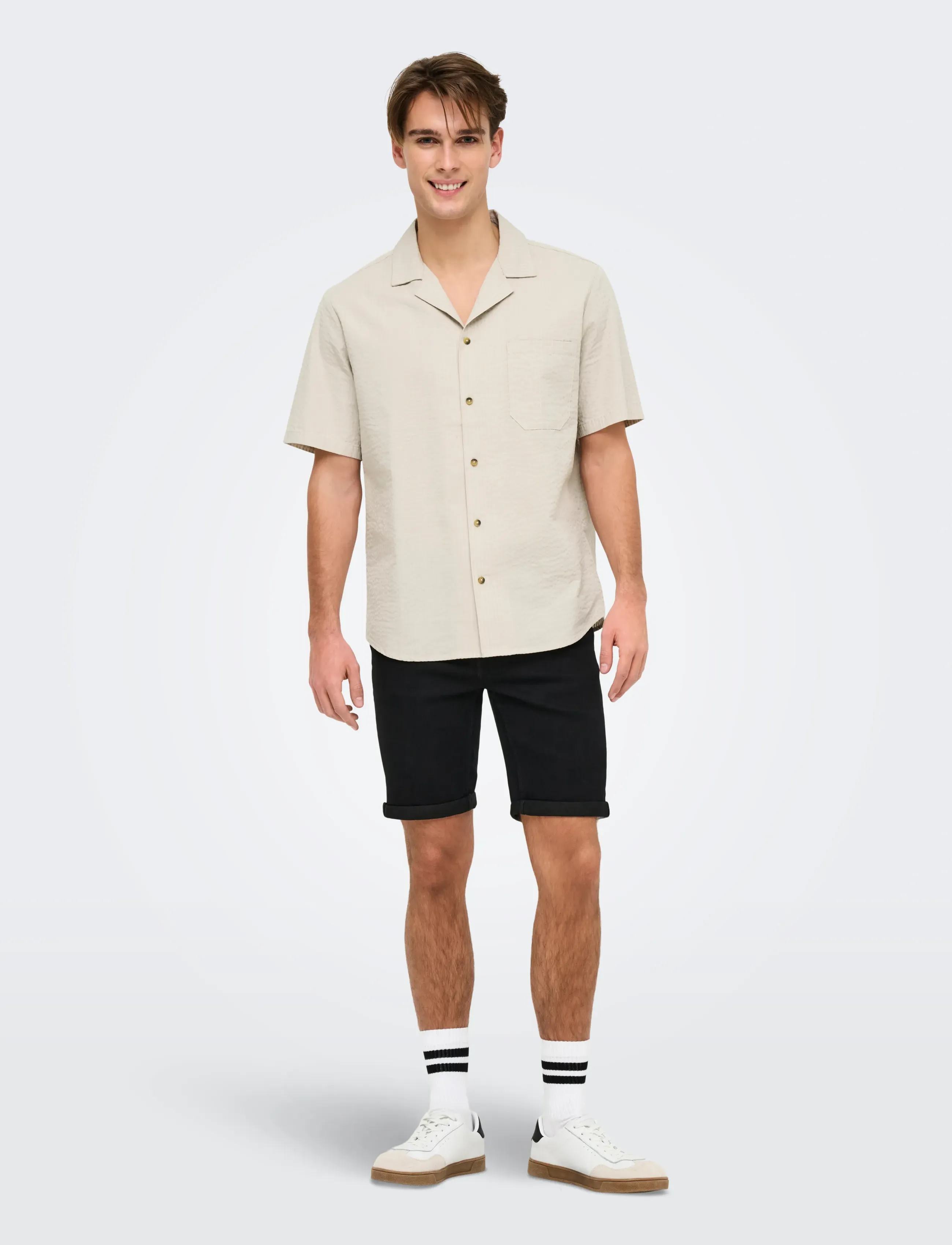 ONLY & SONS Onseye Resort Seers 0009 Shirt Noos kortärmade skjortor herr – bild 5