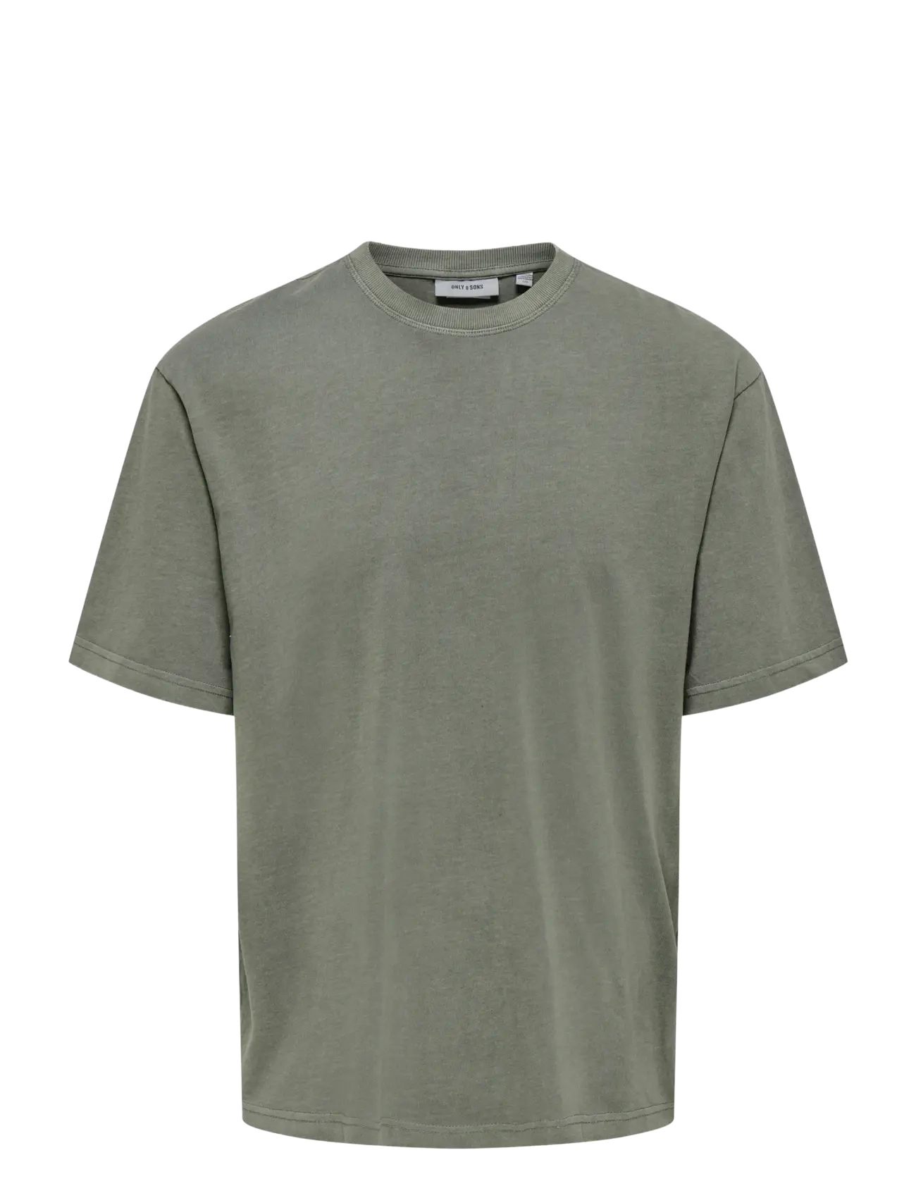 ONLY & SONS ONSDISTRESS RLX SS TEE NOOS - T-shirts - CASTOR GRAY / khaki/green