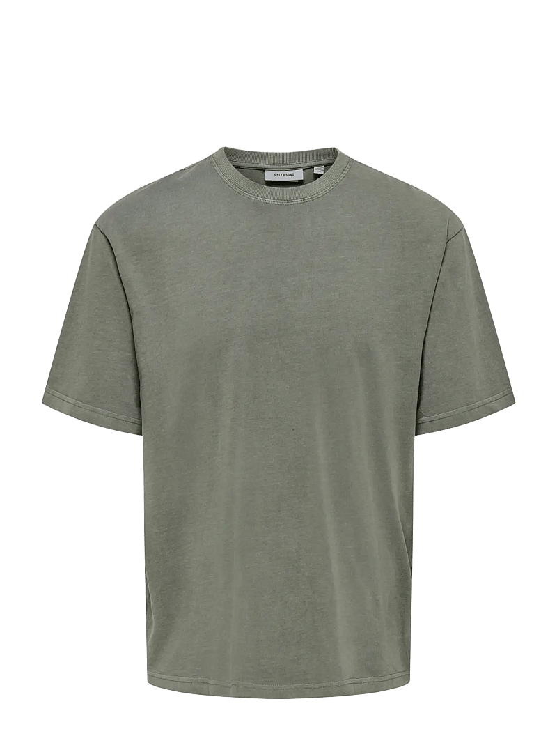 ONLY & SONS - ONSDISTRESS RLX SS TEE NOOS - short-sleeved t-shirts - castor gray - 1