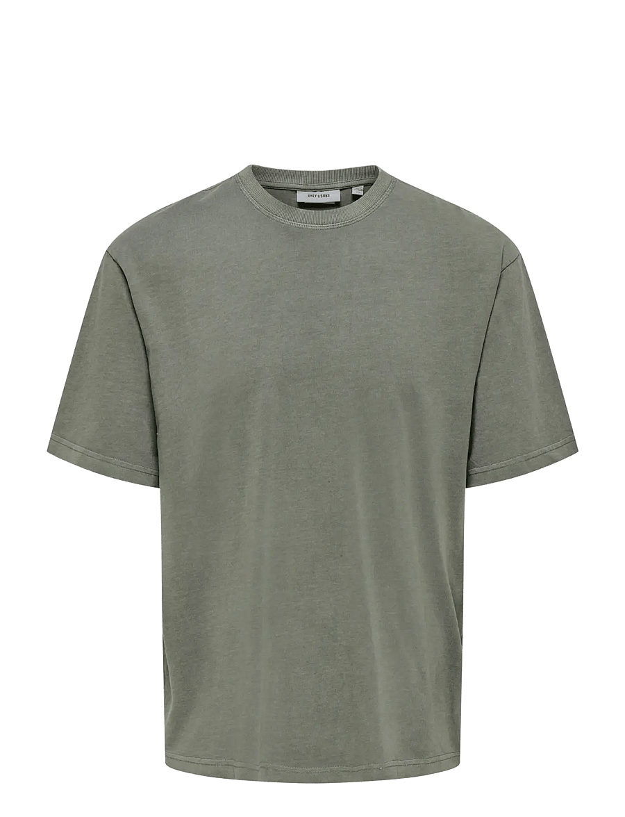 ONLY & SONS - ONSDISTRESS RLX SS TEE NOOS - kortärmade t-shirts - castor gray - 1