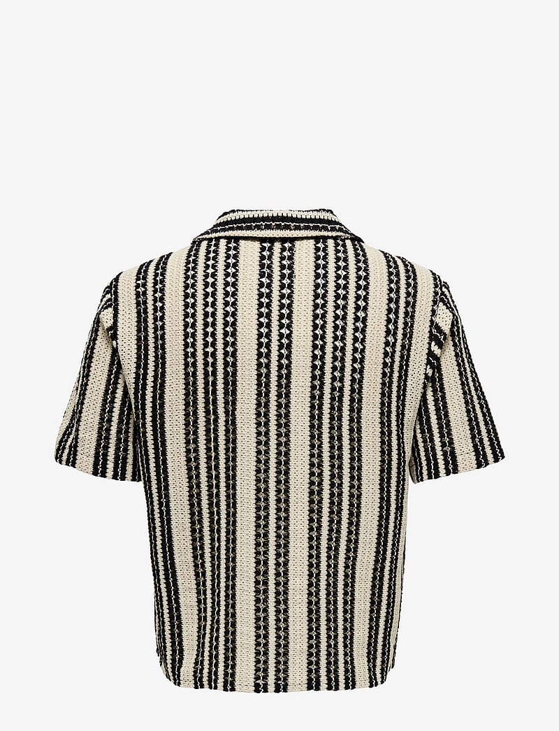 ONLY & SONS - ONSDANI CROCHET SS SHIRT - kurzarmhemden - cloud dancer - 2