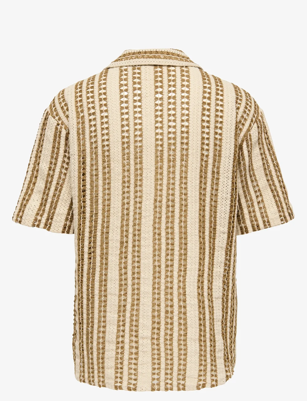 ONLY & SONS - ONSDANI CROCHET SS SHIRT FW - lühikeste varrukatega särgid - cloud dancer - 2