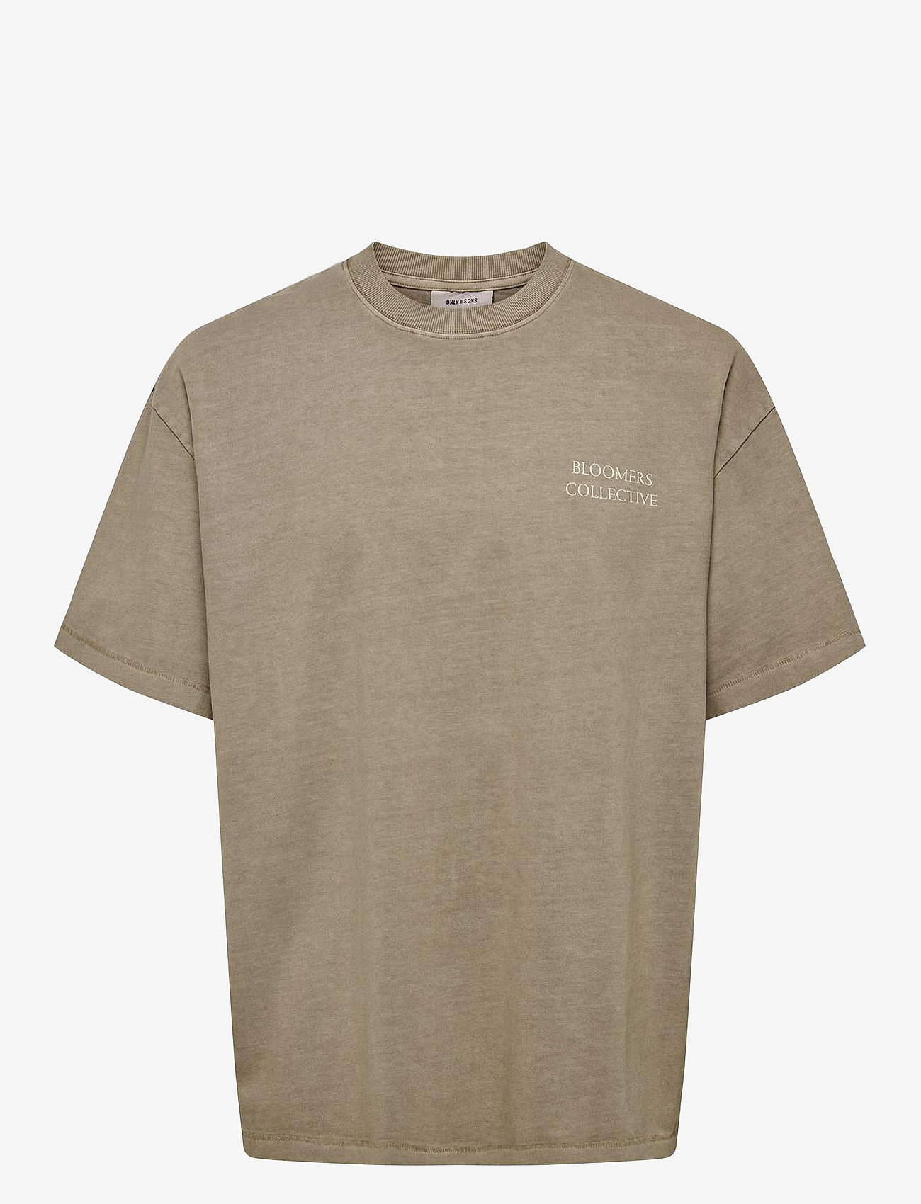 ONLY & SONS - ONSAARAV LIFE OVZ SS TEE - kortärmade t-shirts - desert taupe - 0