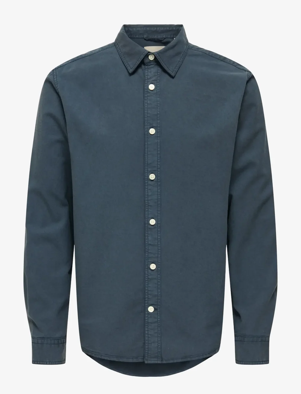 ONLY & SONS - ONSOTTO REG PEACH FINISH LS SHIRT - casual skjorter - blue nights - 1