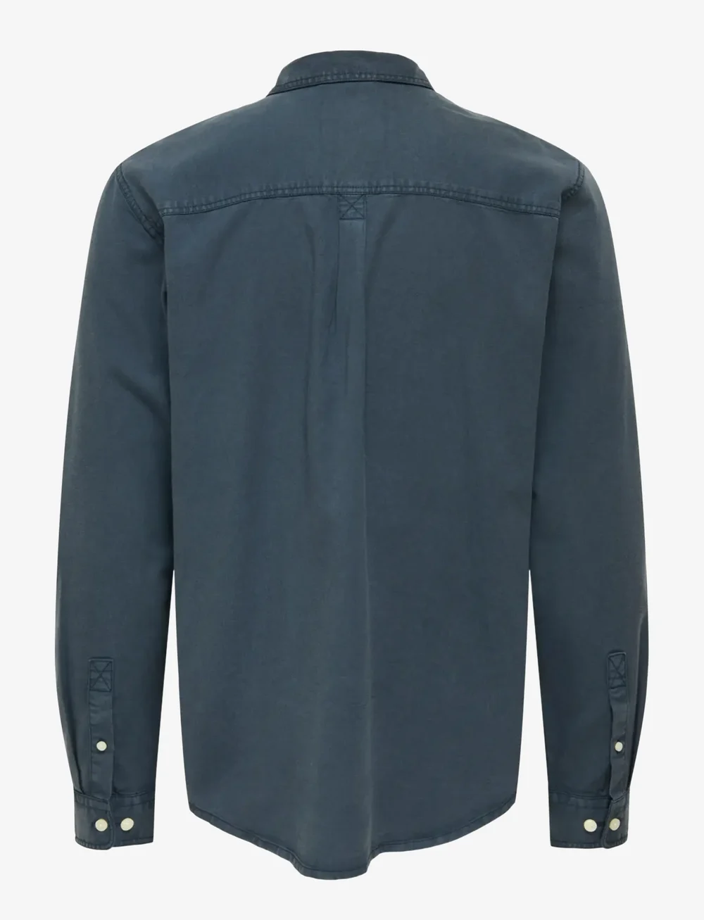 ONLY & SONS - ONSOTTO REG PEACH FINISH LS SHIRT - casual skjorter - blue nights - 2