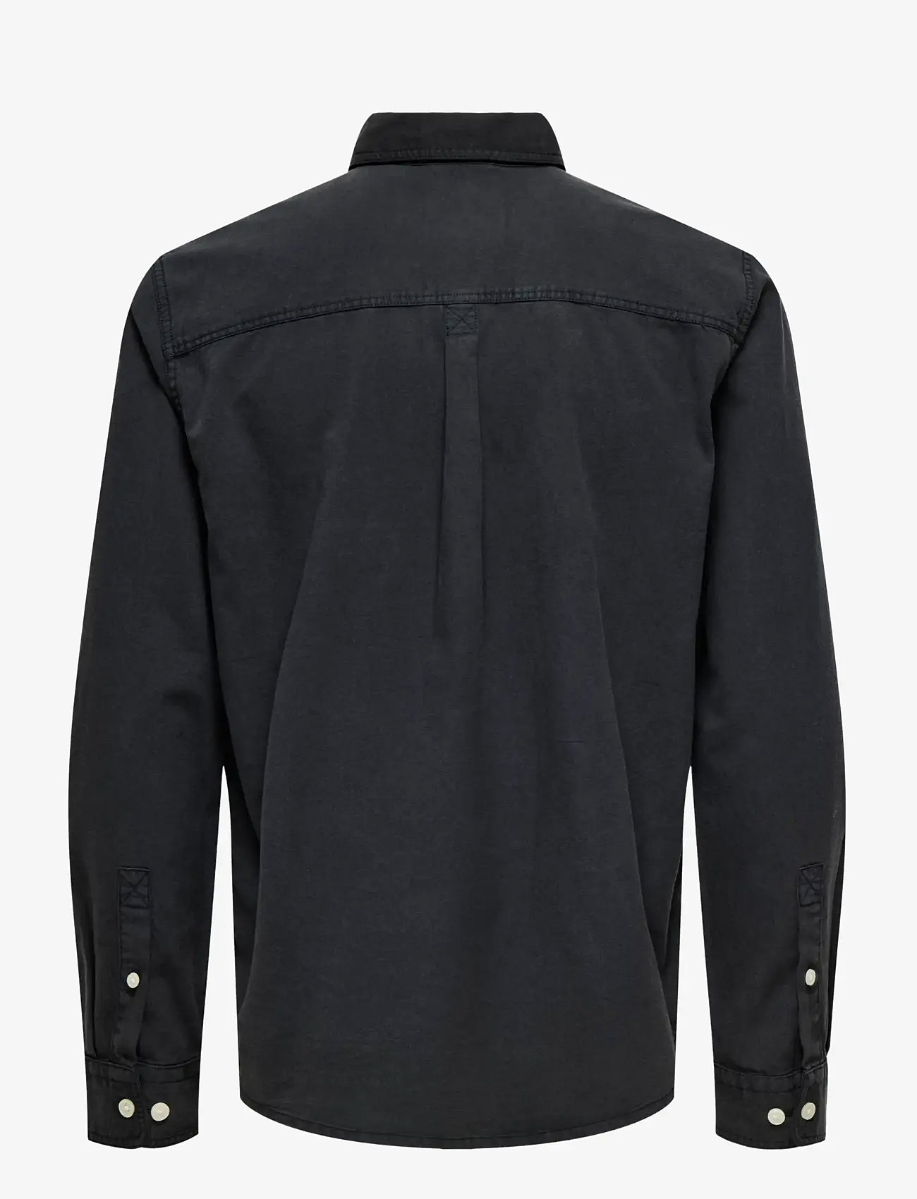 ONLY & SONS - ONSOTTO REG PEACH FINISH LS SHIRT - casual shirts - jet black - 2