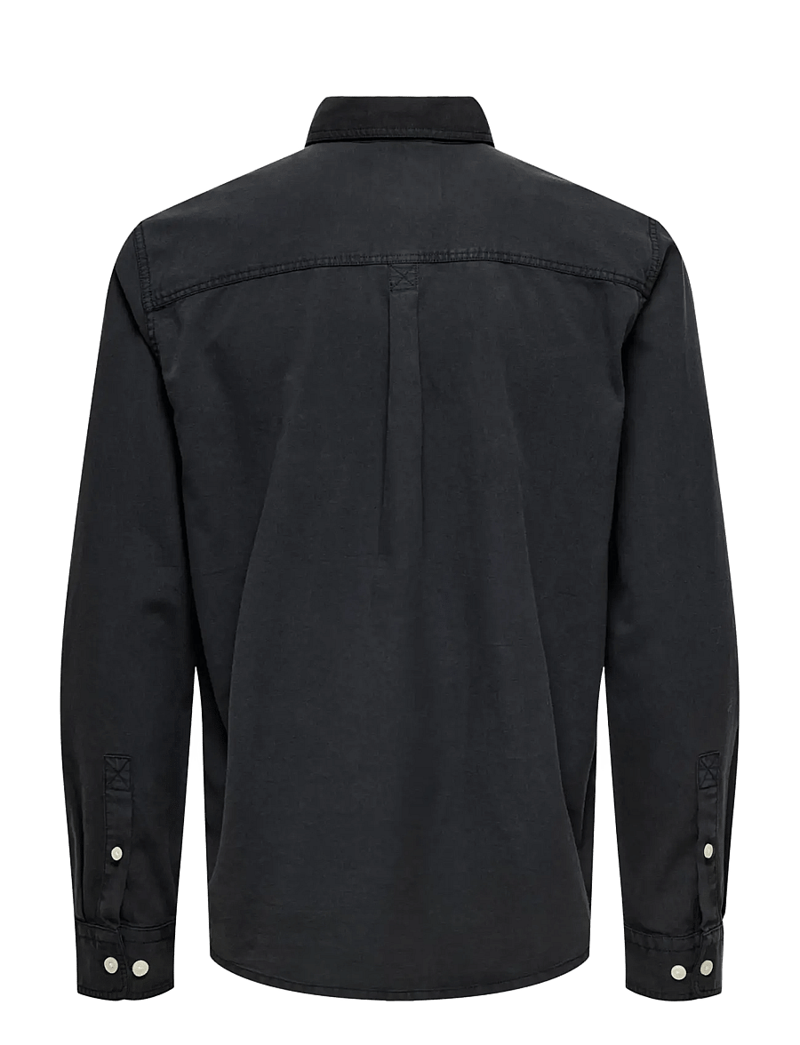ONLY & SONS - ONSOTTO REG PEACH FINISH LS SHIRT - casual hemden - jet black - 2