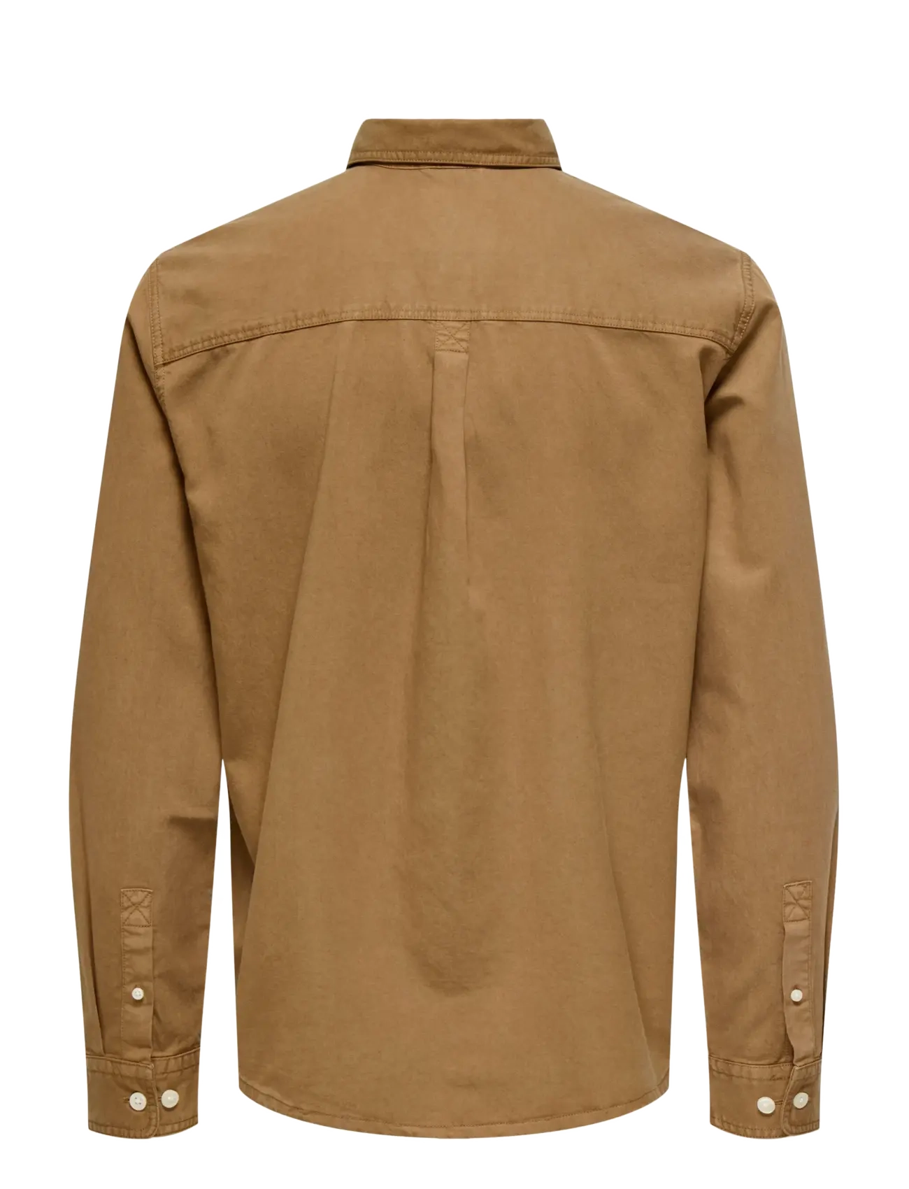 ONLY & SONS - ONSOTTO REG PEACH FINISH LS SHIRT - vabaajasärgid - rubber - 2