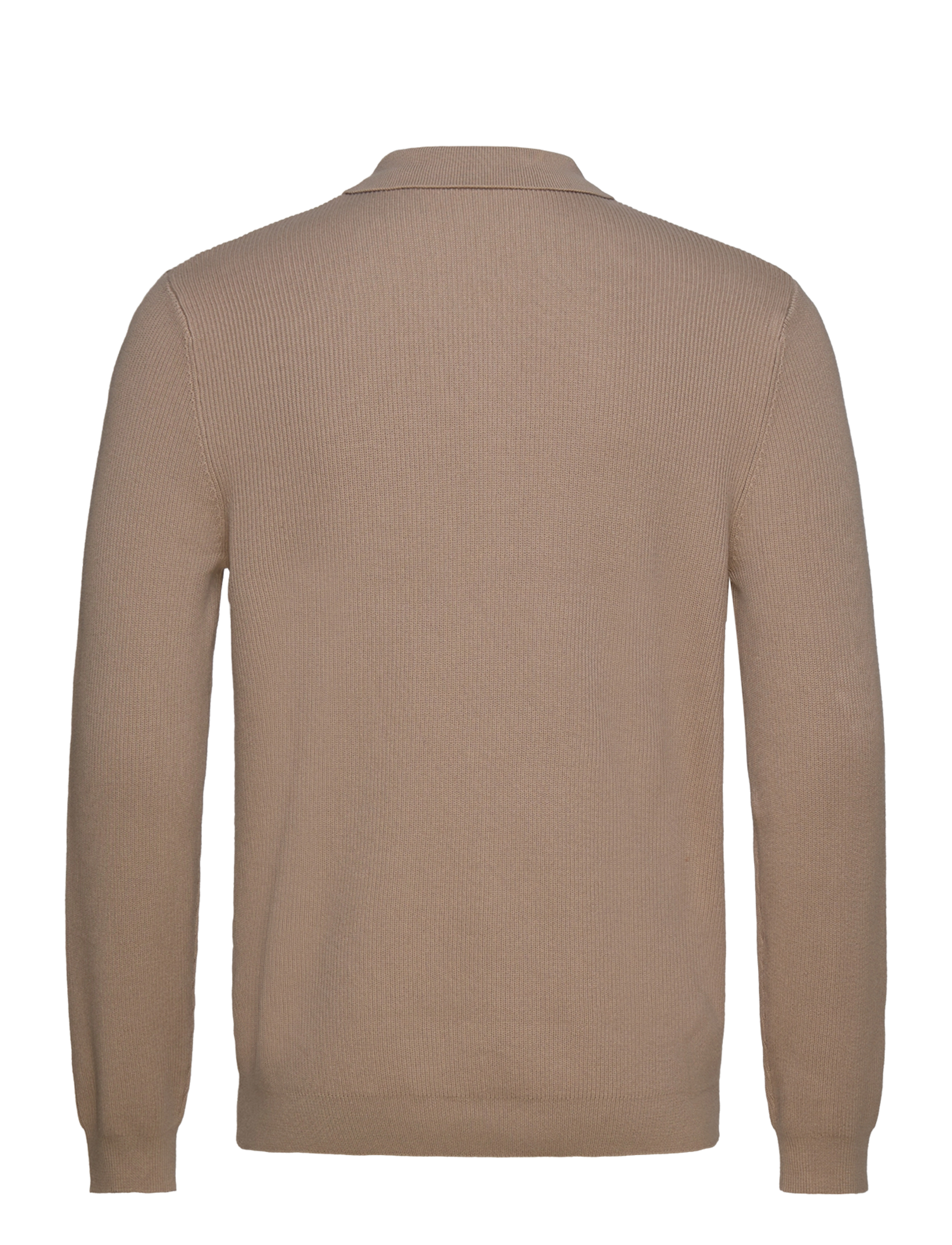 ONLY & SONS - ONSPHILL REG 12 RIB LS POLO KNIT - pikkade varrukatega polod - chinchilla - 1