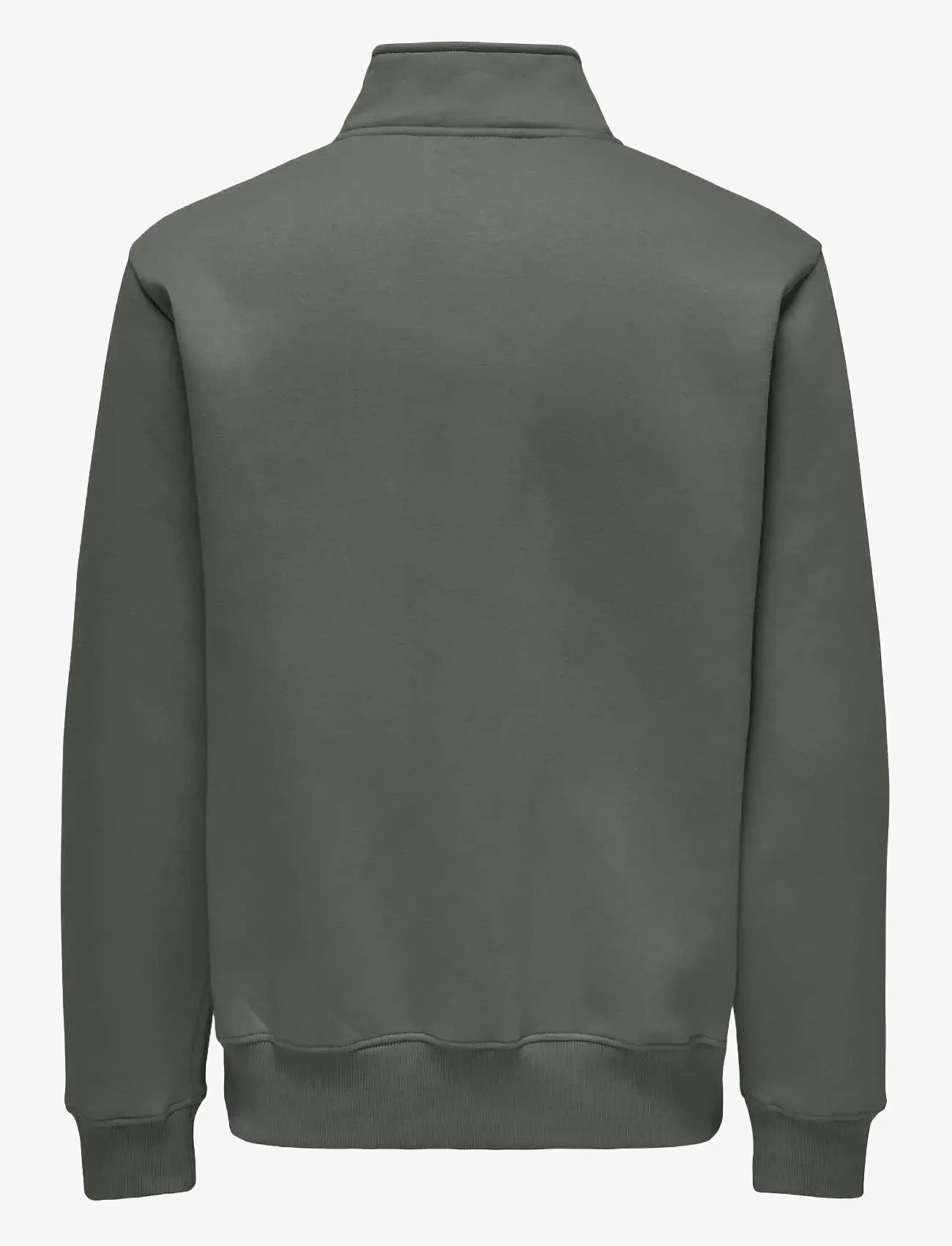 ONLY & SONS - ONSCONNOR REG 1/4 ZIP SWEAT - castor gray - 1