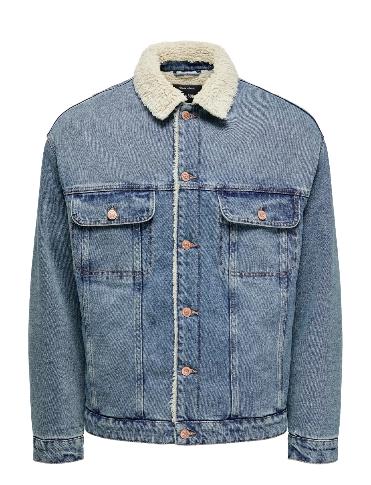 ONLY & SONS ONSWILSON SHERPA DBTINT 0970 DNM JACKET - ONLY & SONS - DARK BLUE DENIM / blue