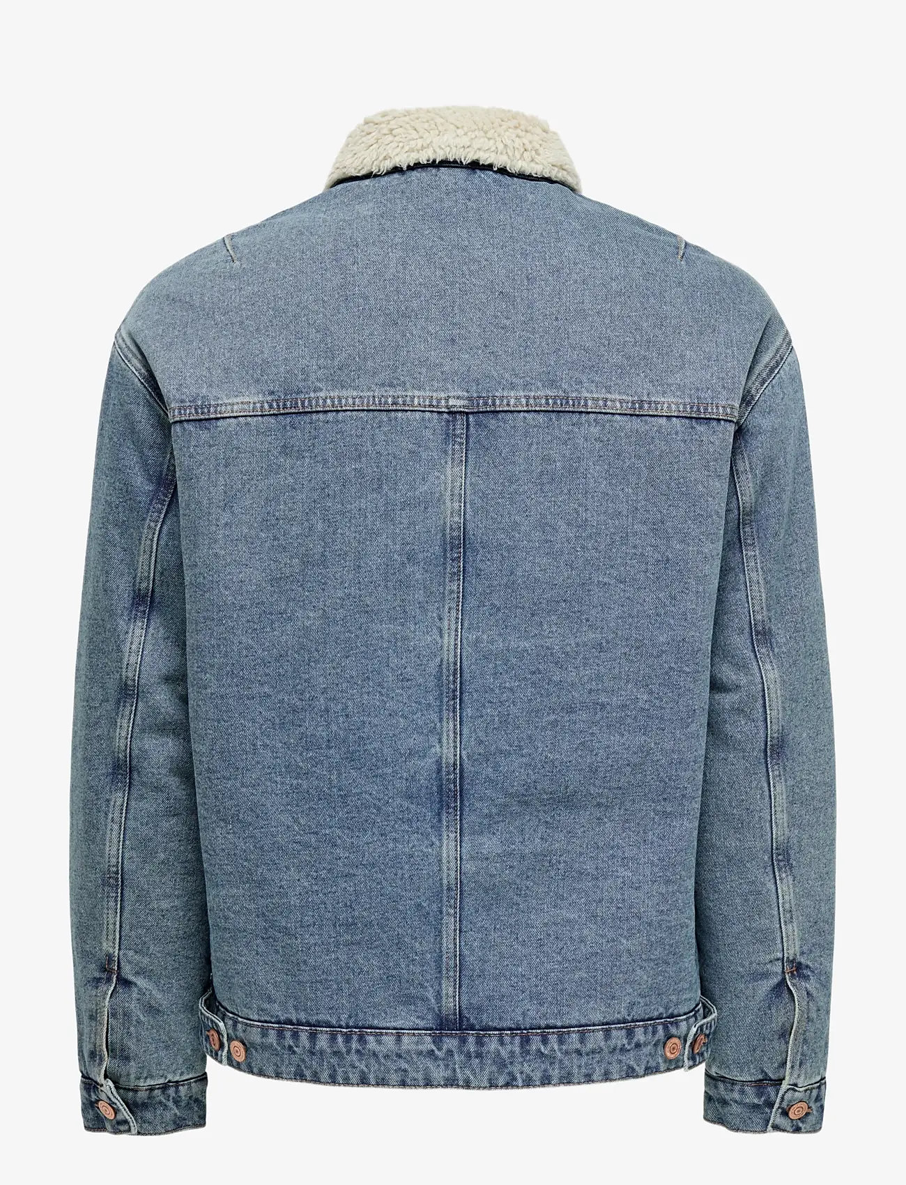 ONLY & SONS - ONSWILSON SHERPA DBTINT 0970 DNM JACKET - jeansjacken - dark blue denim - 1
