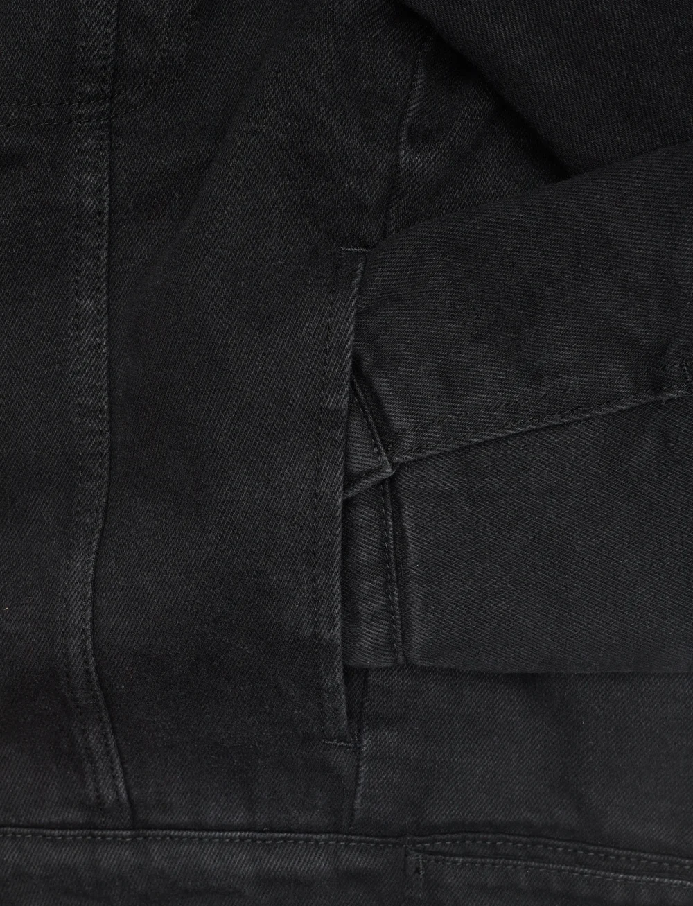 ONLY & SONS - ONSWILSON SHERPA BLK 0971 DNM JACKET - forede denimjakker - black denim - 3