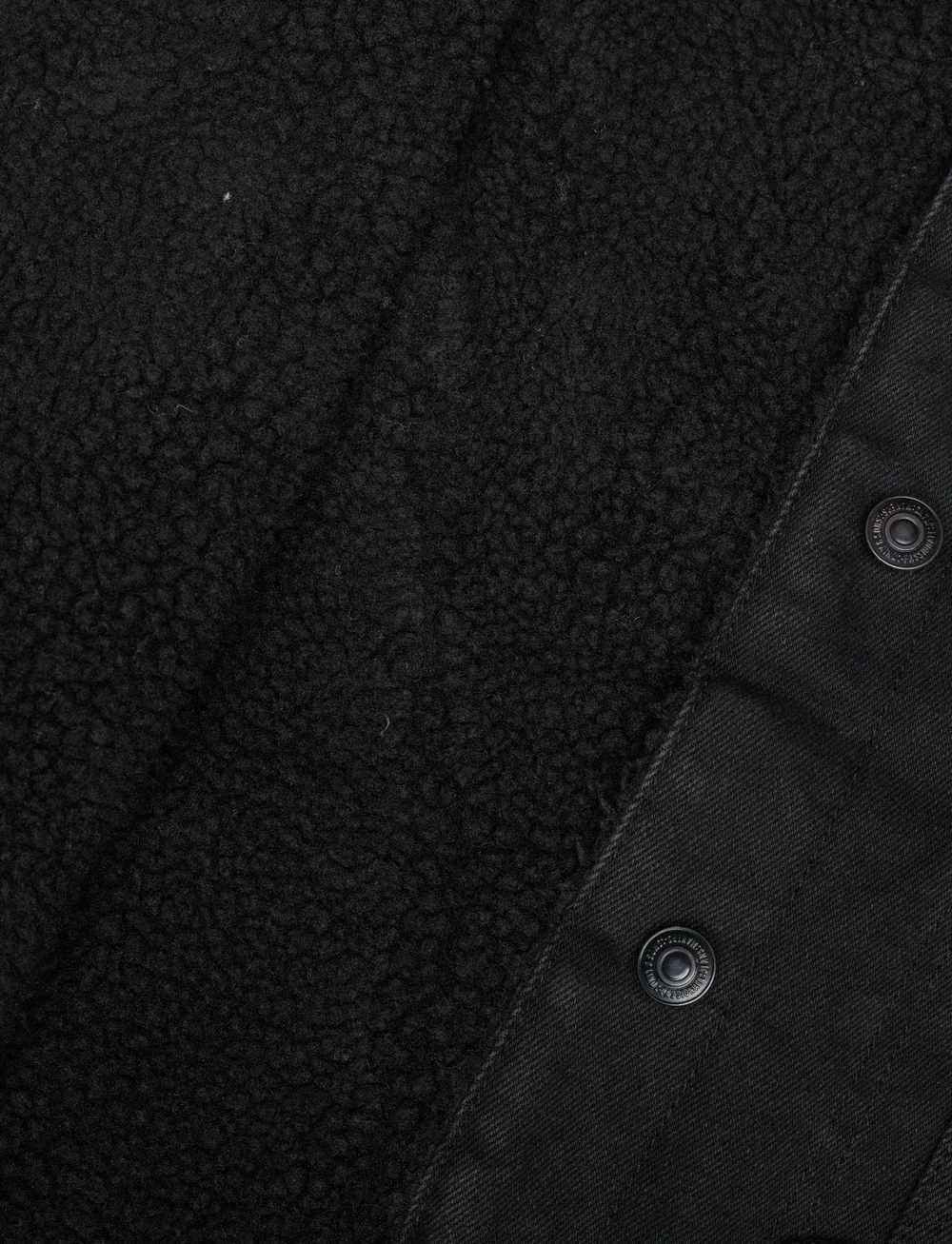 ONLY & SONS - ONSWILSON SHERPA BLK 0971 DNM JACKET - forede denimjakker - black denim - 4