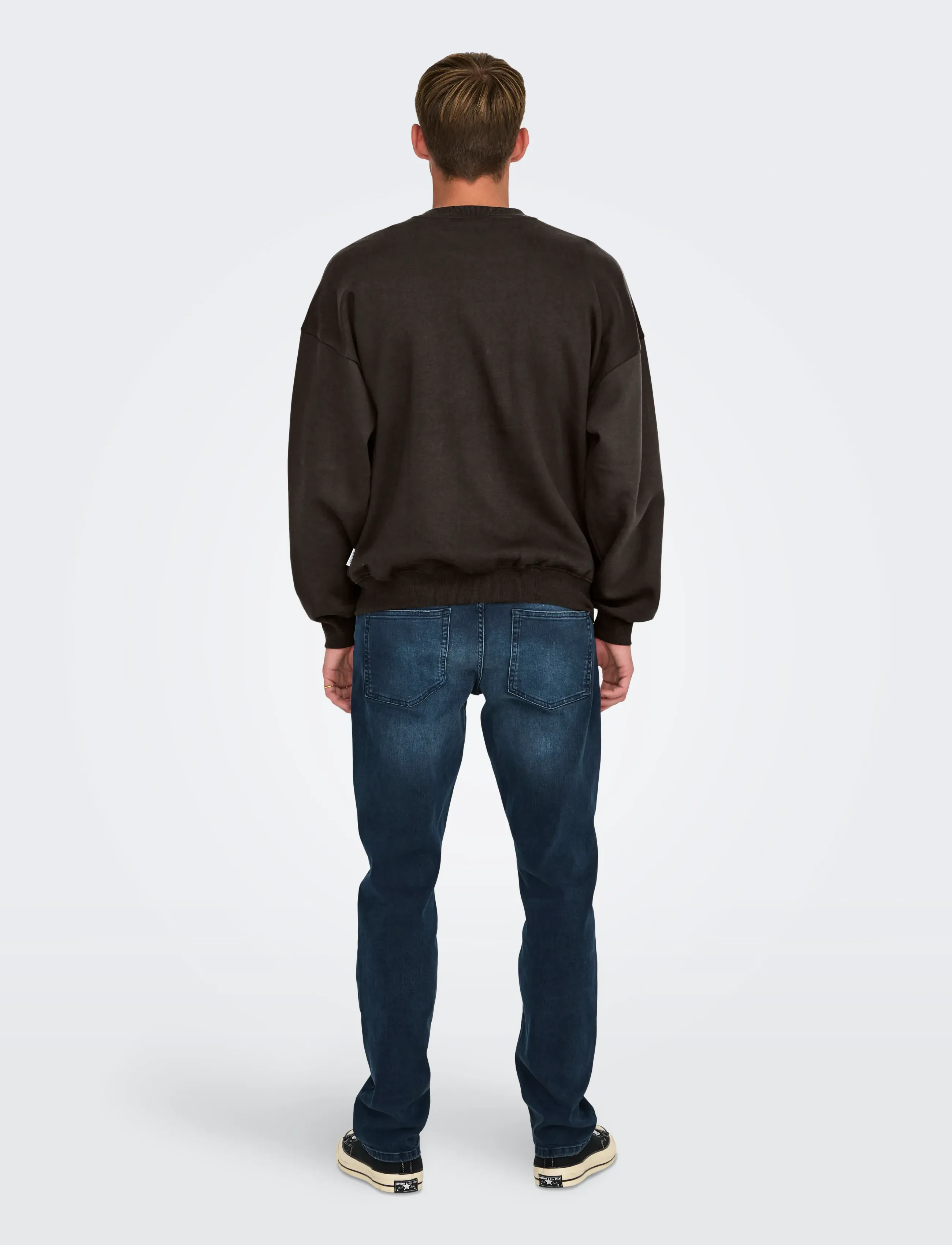 ONLY & SONS - ONSTURNER LIFE VTG CREW NECK SWEAT NOOS - kollektioner - mulch - 3