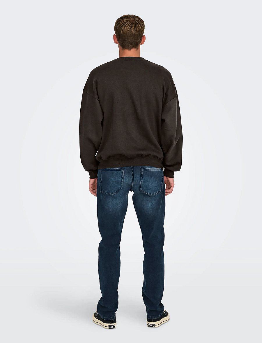 ONLY & SONS - ONSTURNER LIFE VTG CREW NECK SWEAT NOOS - collections - mulch - 3