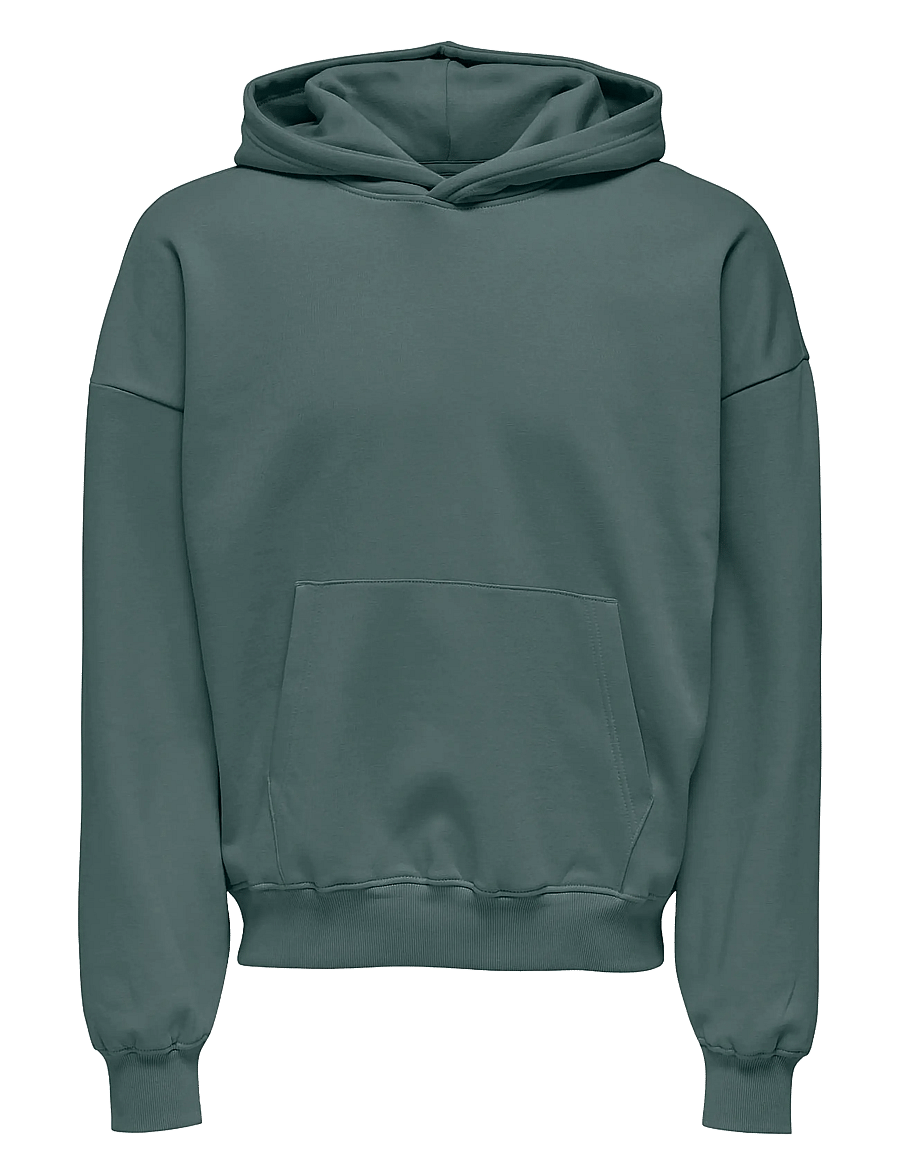 ONLY & SONS - ONSTURNER LIFE VTG HOODIE SWEAT NOOS - kapuzenpullover - balsam green - 1