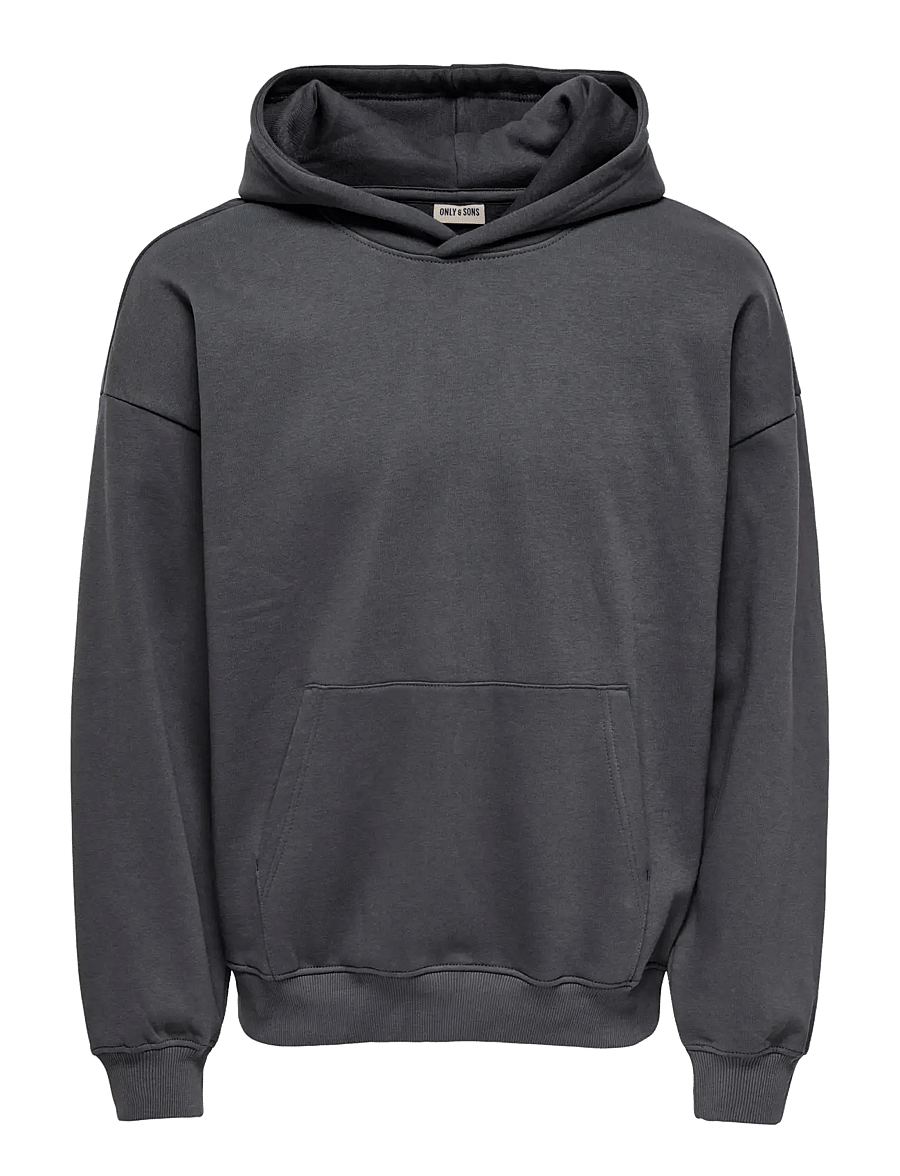 ONLY & SONS - ONSTURNER LIFE VTG HOODIE SWEAT NOOS - hoodies - grey pinstripe - 1