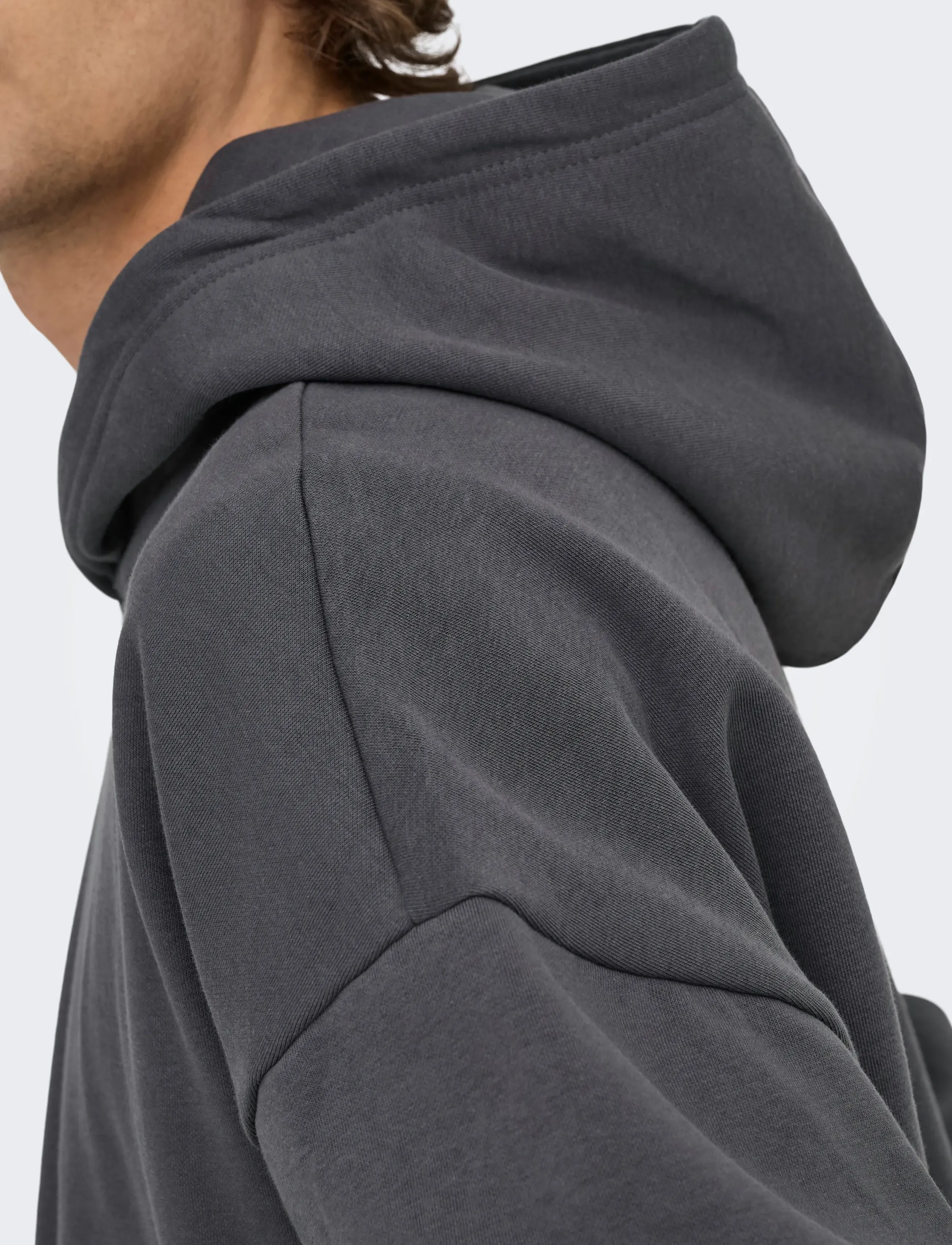 ONLY & SONS - ONSTURNER LIFE VTG HOODIE SWEAT NOOS - hoodies - grey pinstripe - 5