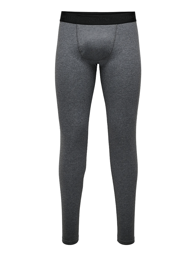 ONLY & SONS - ONSFITZ SOLID LONG JOHN - pyjamasbyxor - dark grey - 0