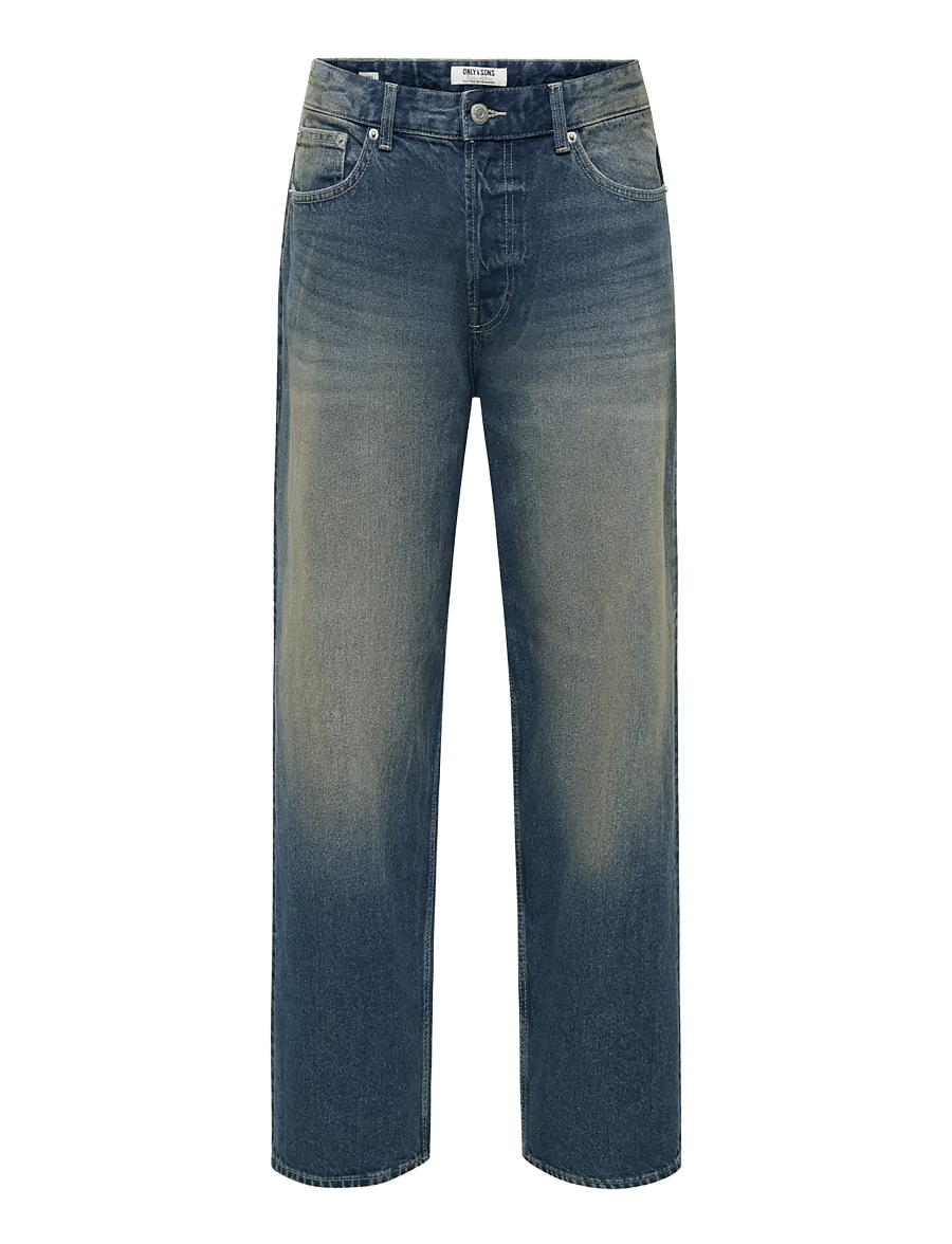 ONLY & SONS - ONSFADE LOOSE BOX PIM DNM NOOS - dark green denim - 0