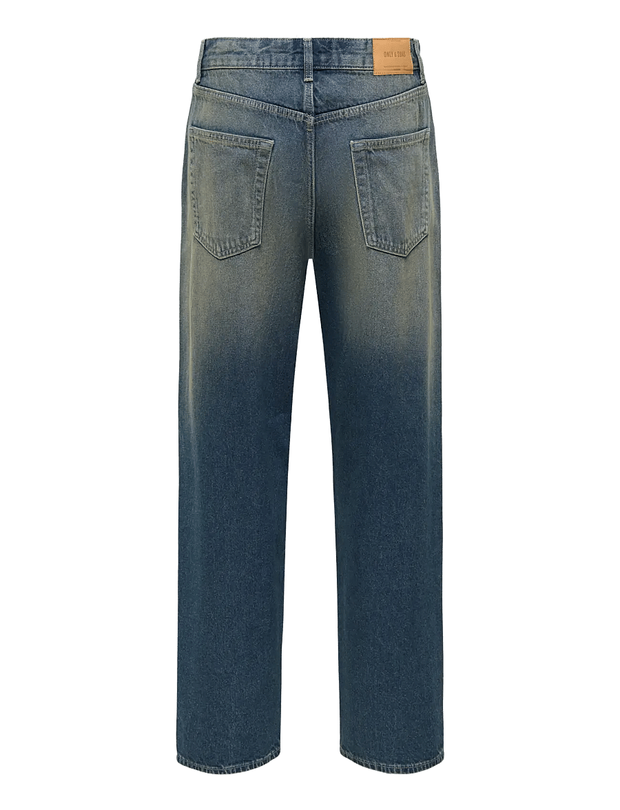 ONLY & SONS - ONSFADE LOOSE BOX PIM DNM NOOS - dark green denim - 1