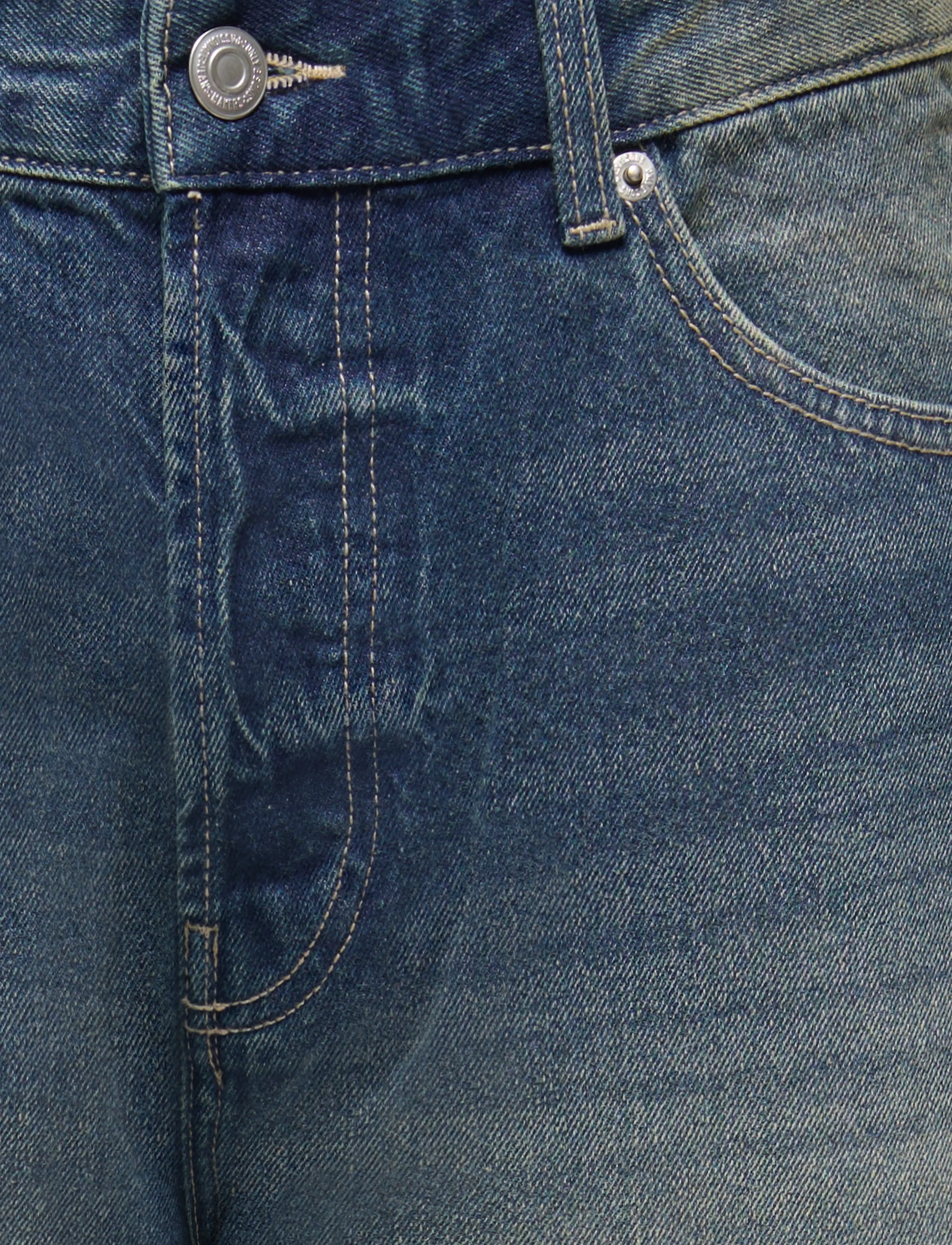 ONLY & SONS - ONSFADE LOOSE BOX PIM DNM NOOS - dark green denim - 2