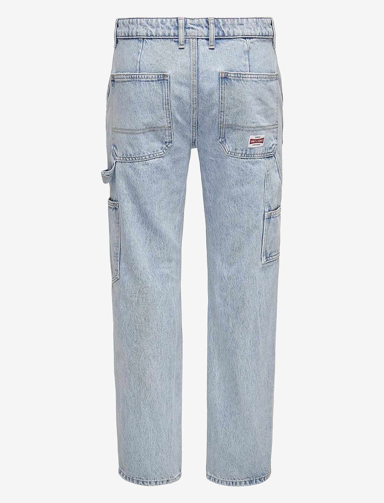 ONLY & SONS - ONSEDGE STRAIGHT CAR LB 1087TAI DNM NOOS - light blue denim - 2