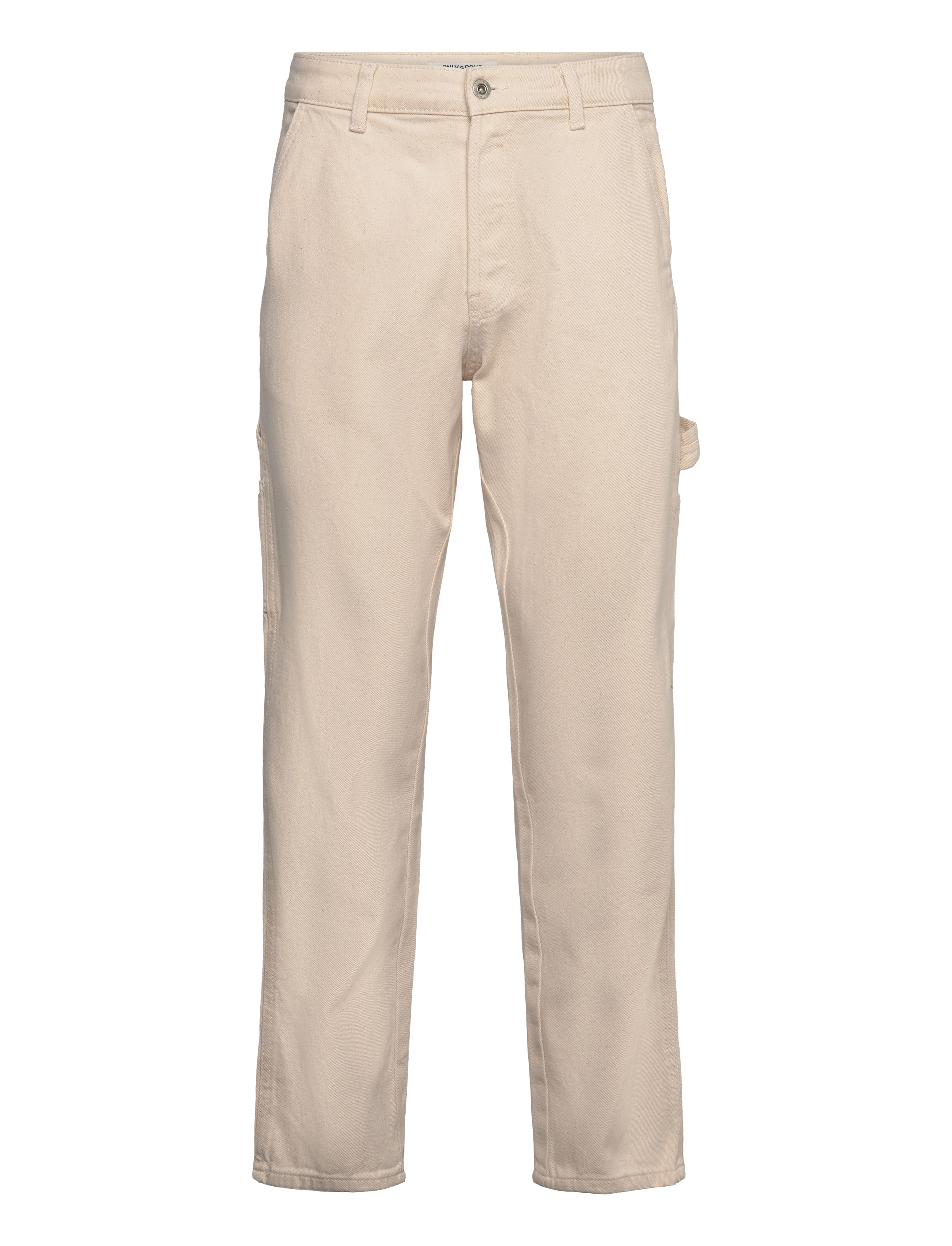 ONLY & SONS ONSEDGE STRAIGHT CAR ECRU1088PIMDNM NOOS - Byxor - ECRU / cream