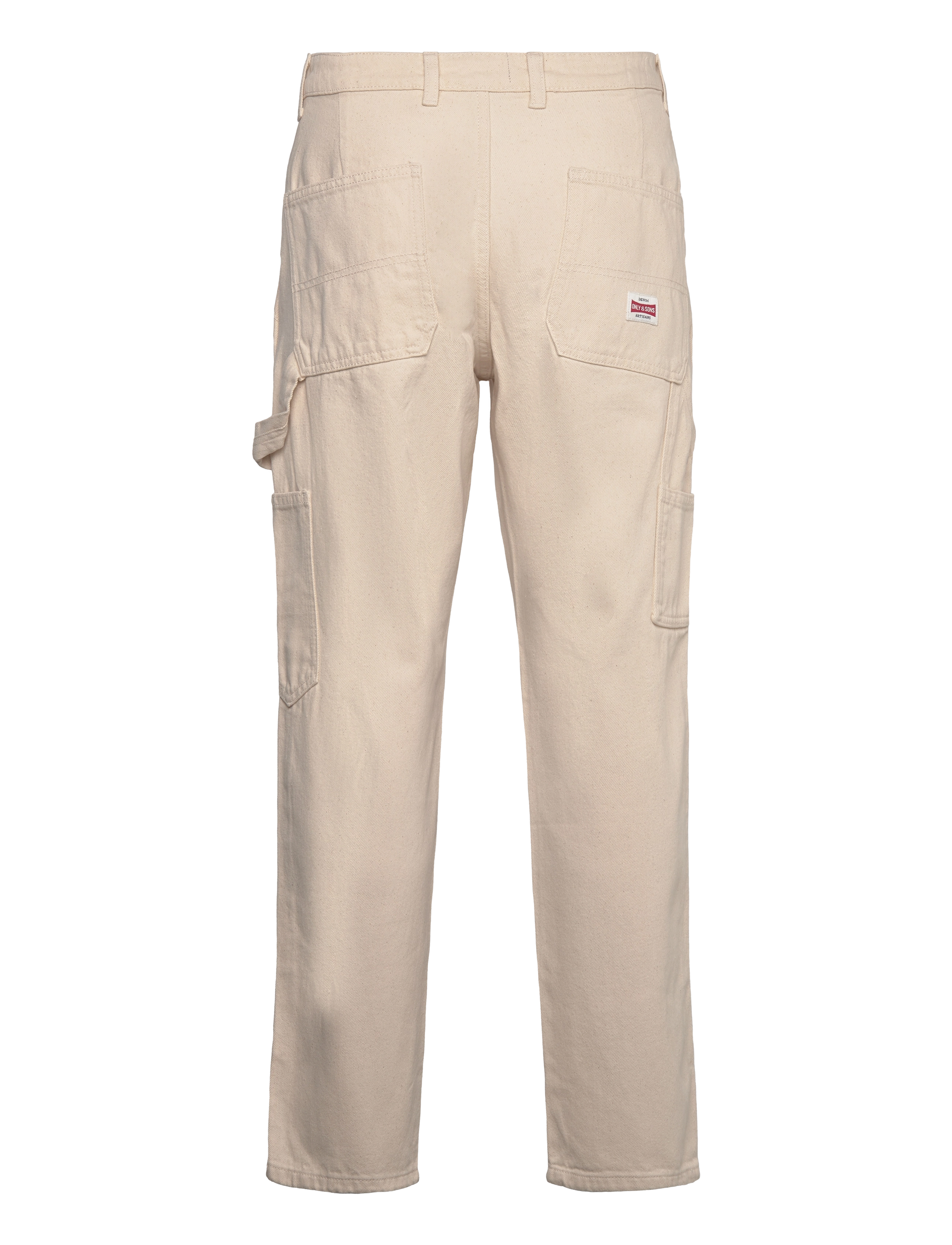 ONLY & SONS - ONSEDGE STRAIGHT CAR ECRU1088PIMDNM NOOS - laveste priser - ecru - 2
