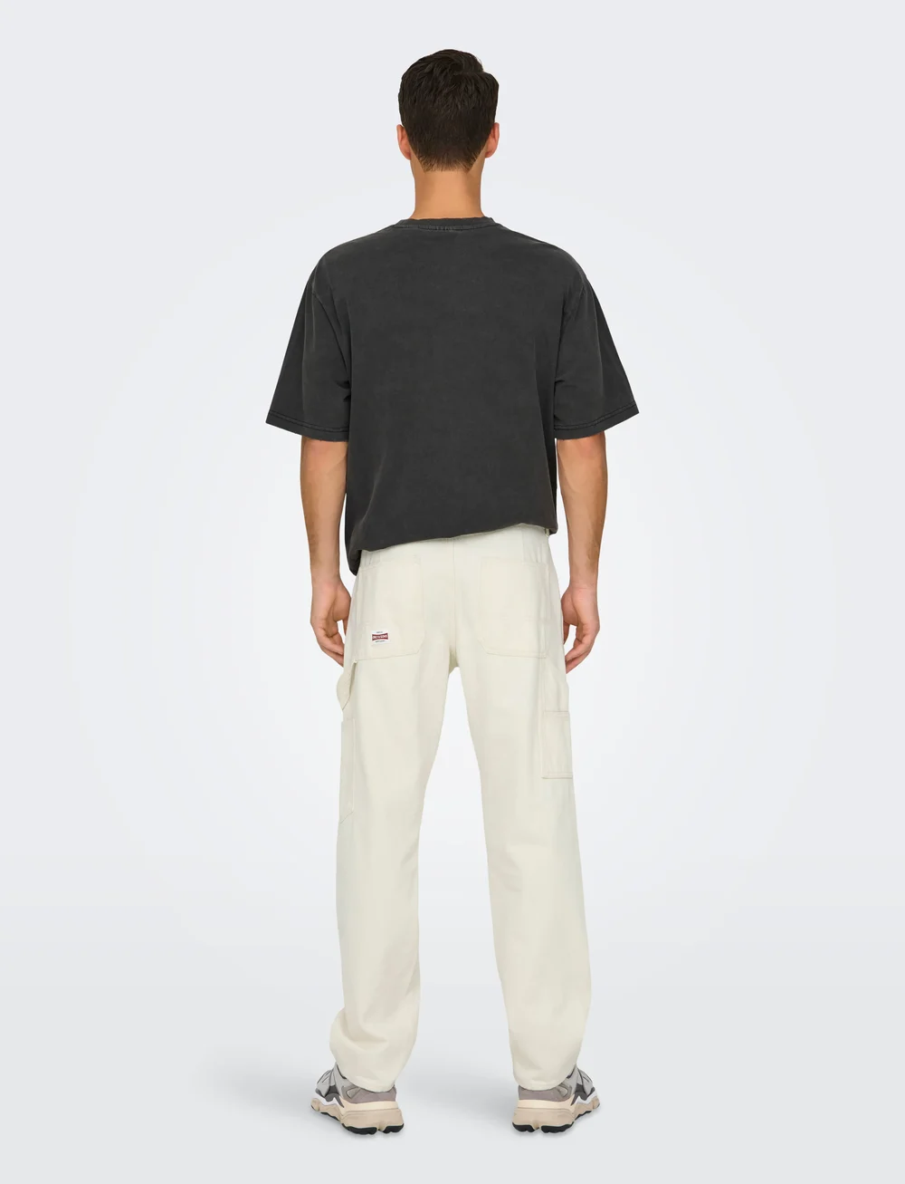 ONLY & SONS - ONSEDGE STRAIGHT CAR ECRU1088PIMDNM NOOS - pantalon cargo - ecru - 3