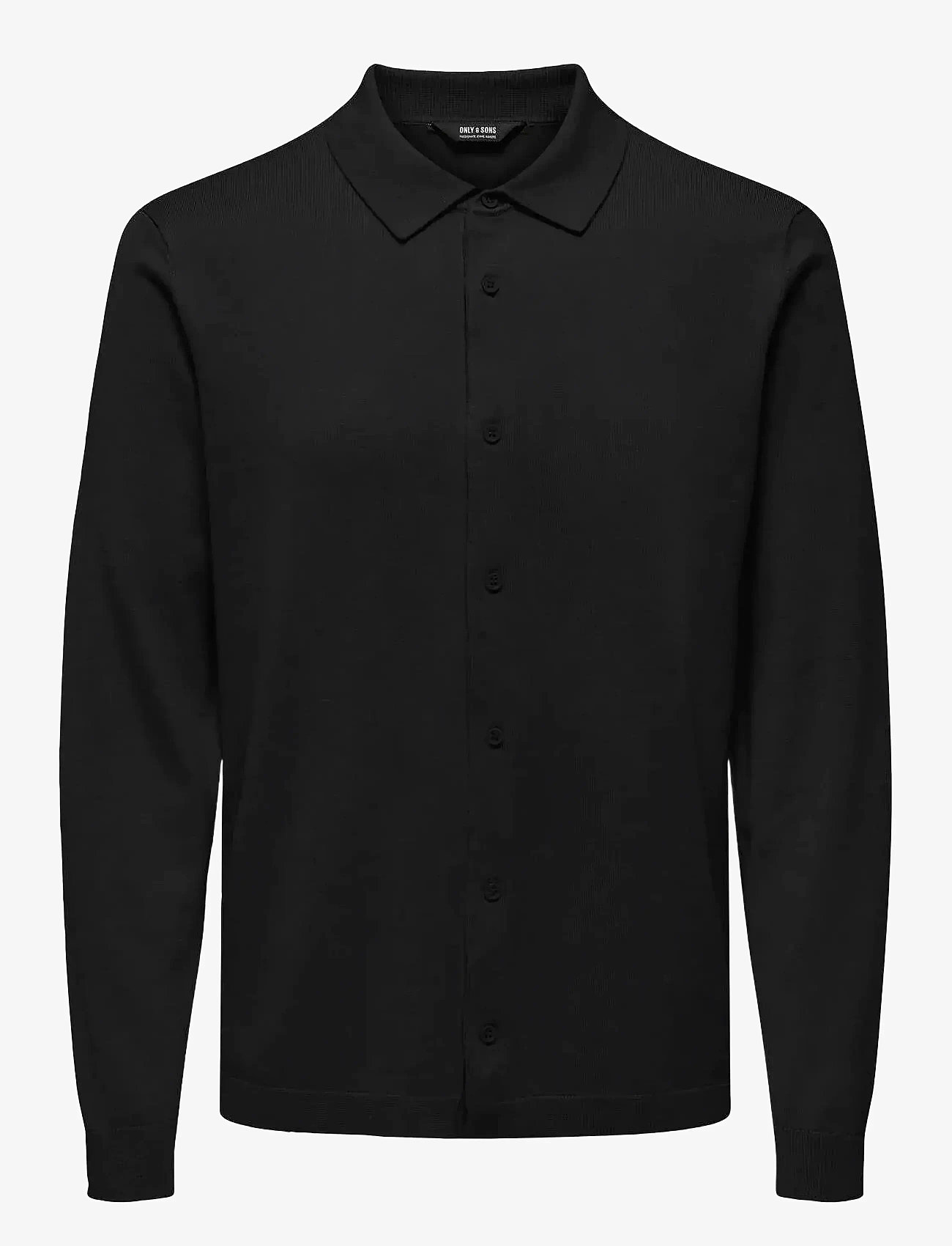 ONLY & SONS - ONSWYLER LIFE REG 14 SHIRT KNIT CS - polostrik - black - 0