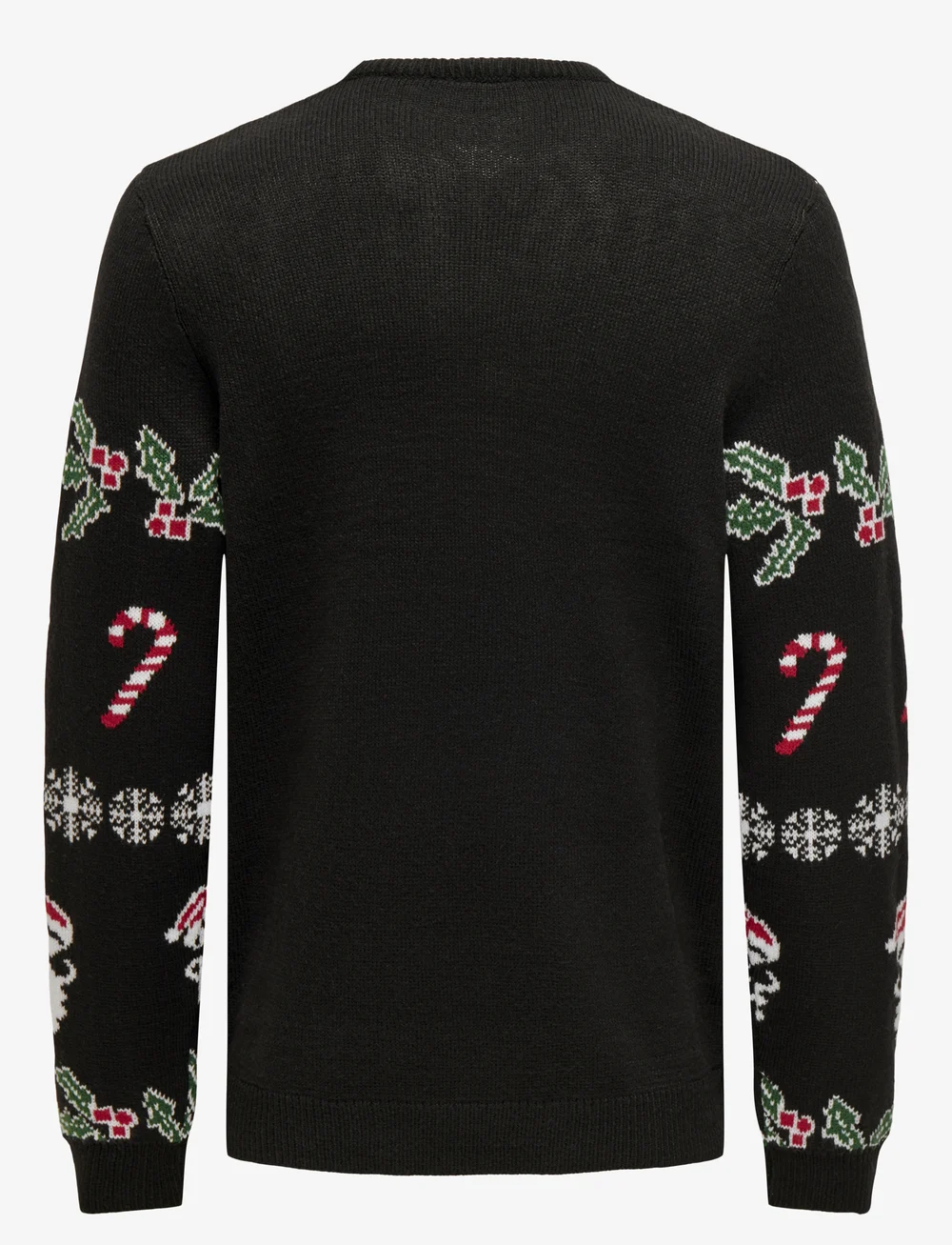 ONLY & SONS - ONSXMAS REG 5 ALLOVER CREW KNIT - rundhalsad - black - 2