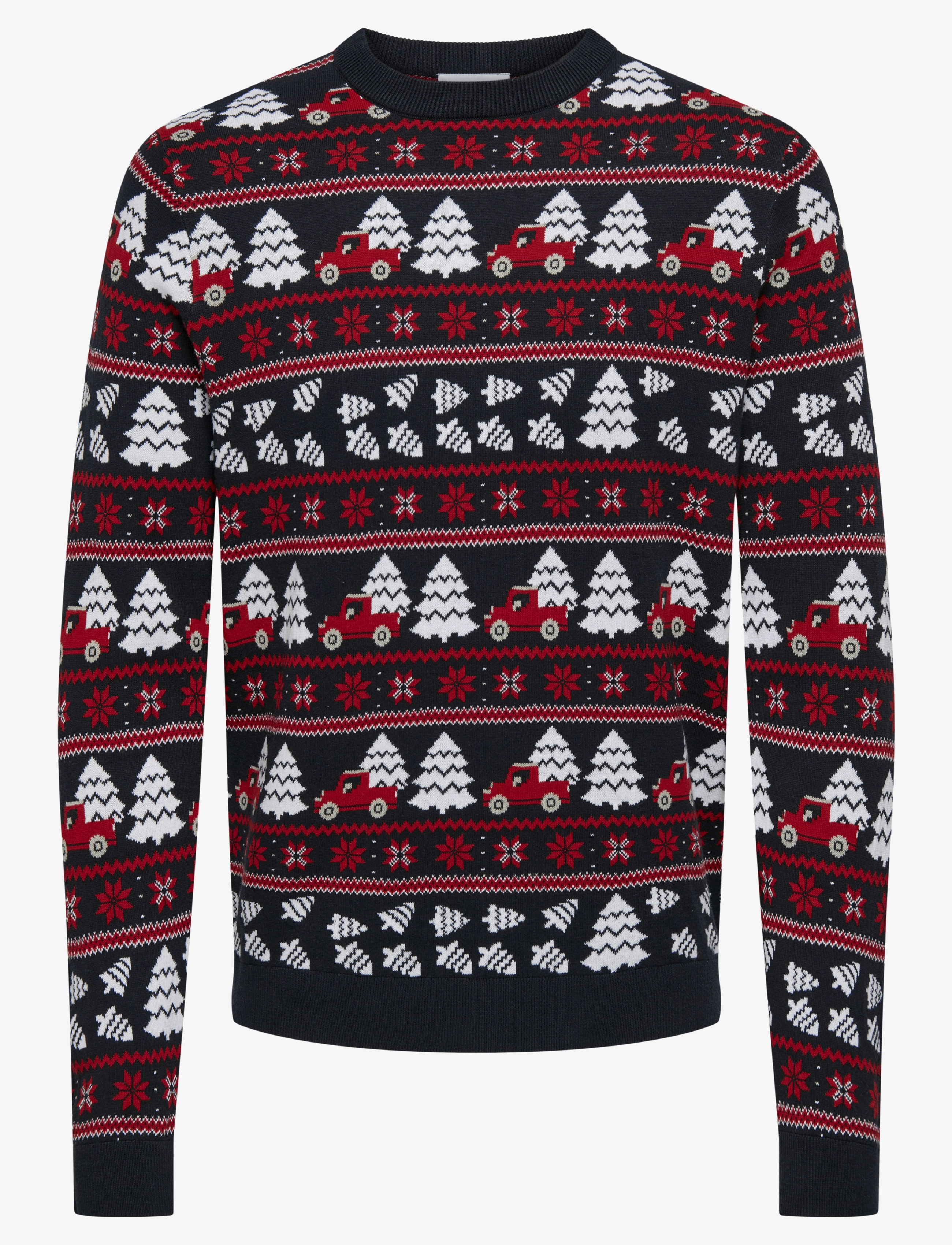 ONLY & SONS ONSXMAS REG 5 JAQ CREW KNIT - Strik - DARK NAVY / navy