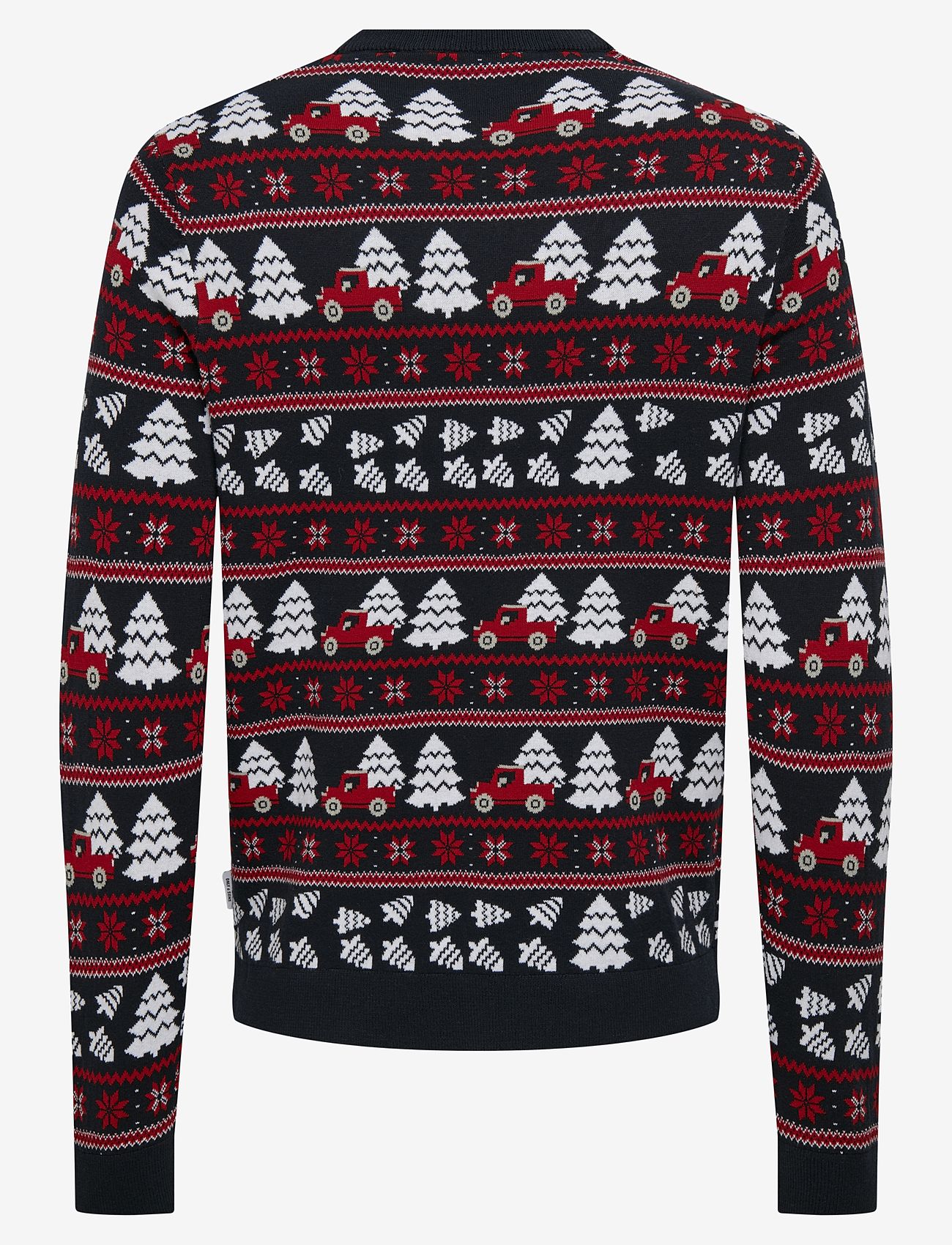 ONLY & SONS - ONSXMAS REG 5 JAQ CREW KNIT - dark navy - 1