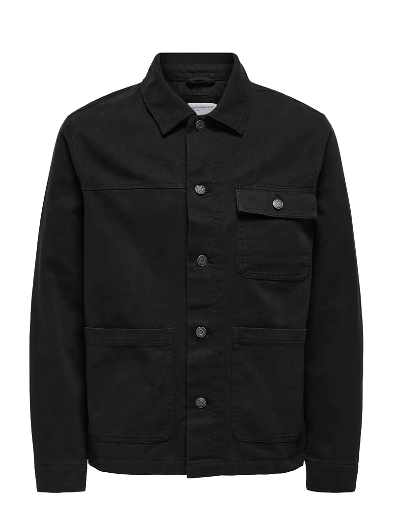 ONLY & SONS - ONSSEAN CTN JACKET OTW - spring jackets - black - 0