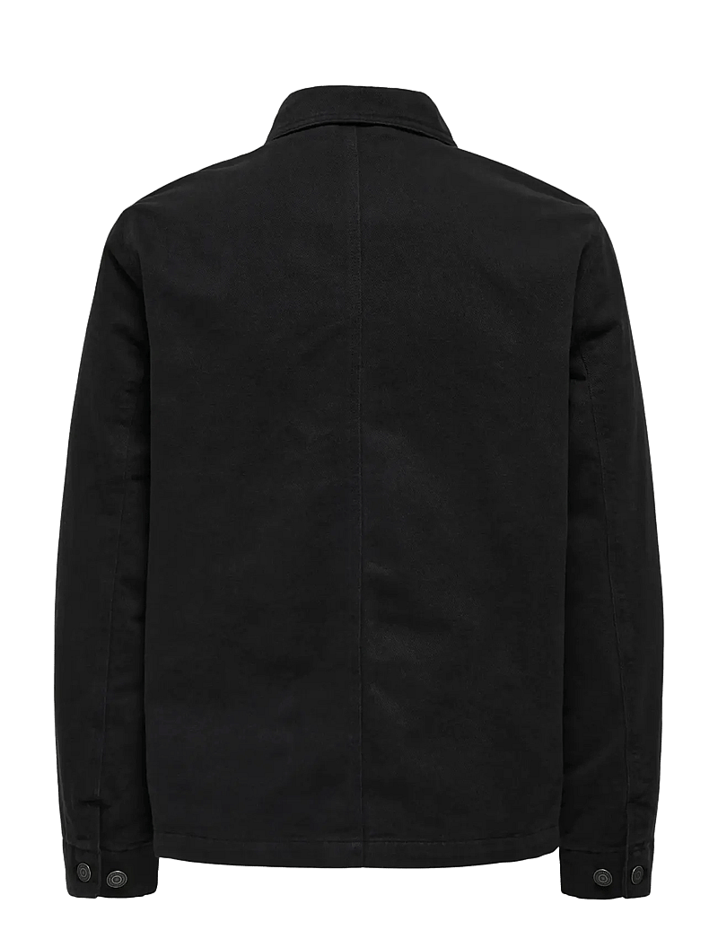 ONLY & SONS - ONSSEAN CTN JACKET OTW - spring jackets - black - 1