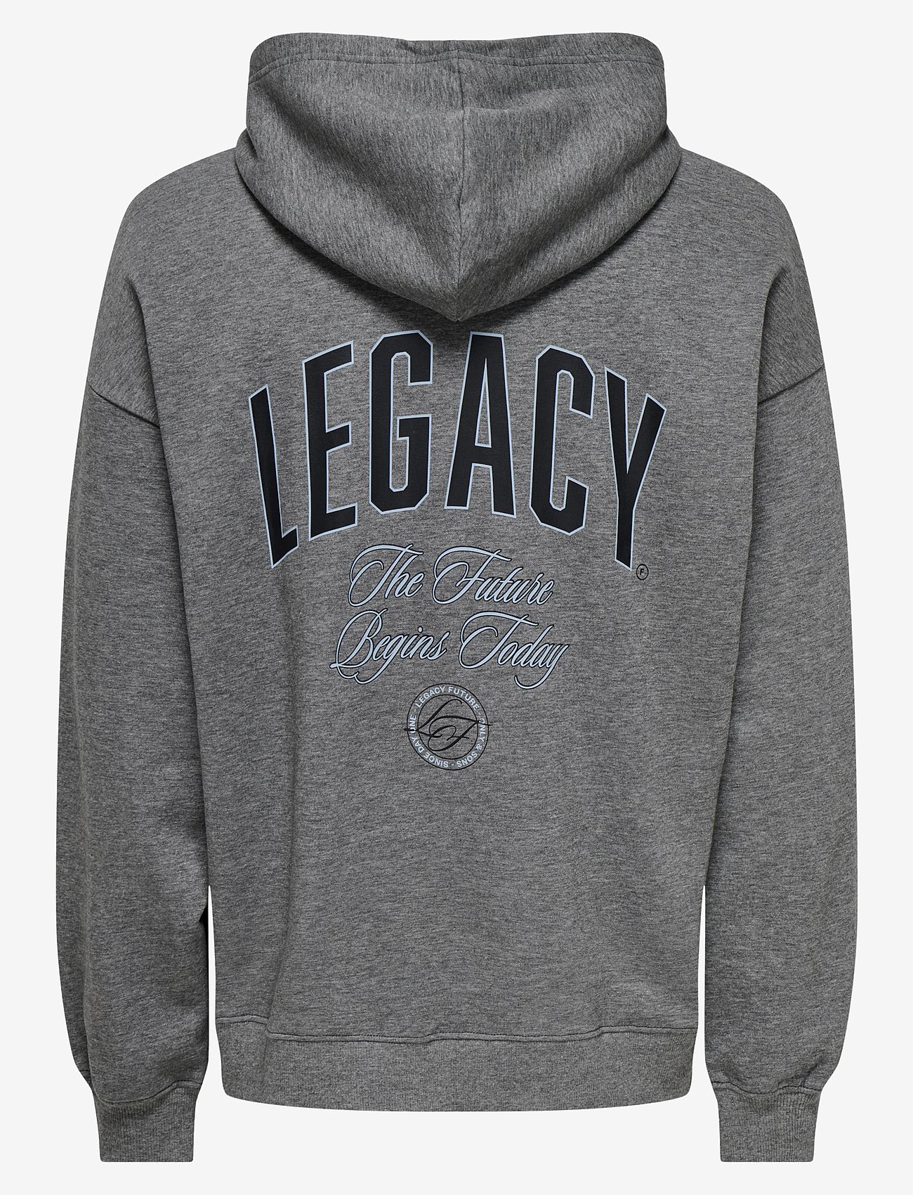 ONLY & SONS - ONSLEGACY SWEAT ZIP VTG HOODIE - hættetrøjer - medium grey melange - 1