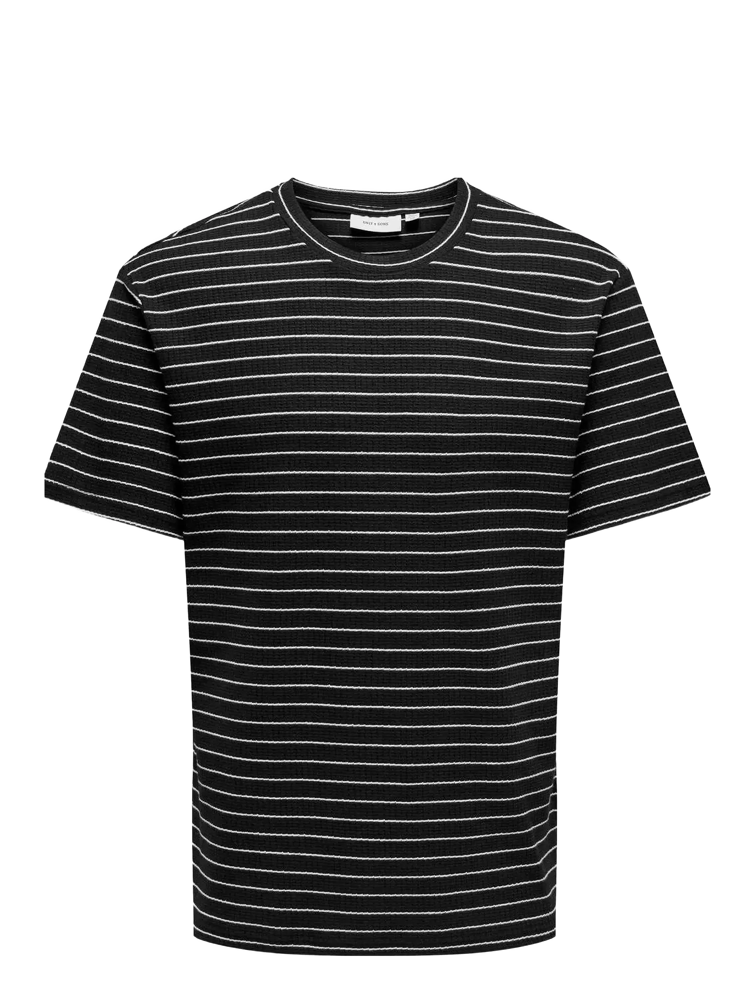 ONLY & SONS Onssebastian Reg Ss Tee Schwarz - XS - Herren