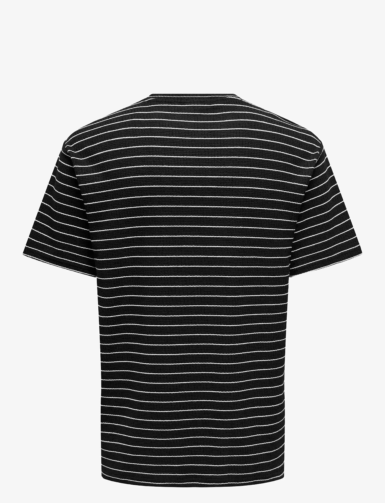 ONLY & SONS - ONSSEBASTIAN REG SS TEE - autumn clothing - black - 1