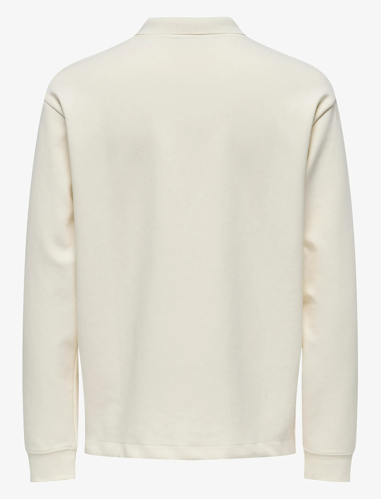 ONLY & SONS - ONSBERNARD RLX LS POLO - laveste priser - antique white - 2