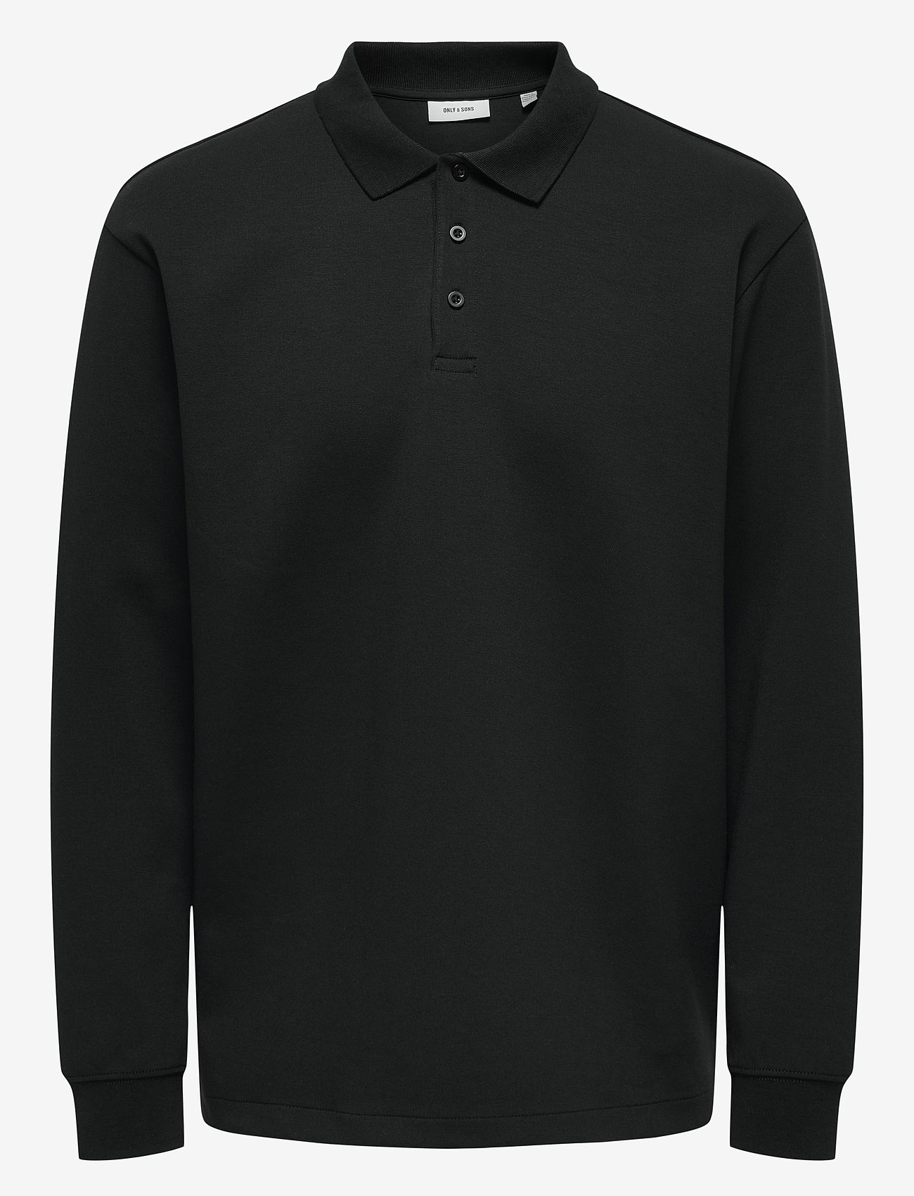 ONLY & SONS - ONSBERNARD RLX LS POLO - pikkade varrukatega polod - black - 1